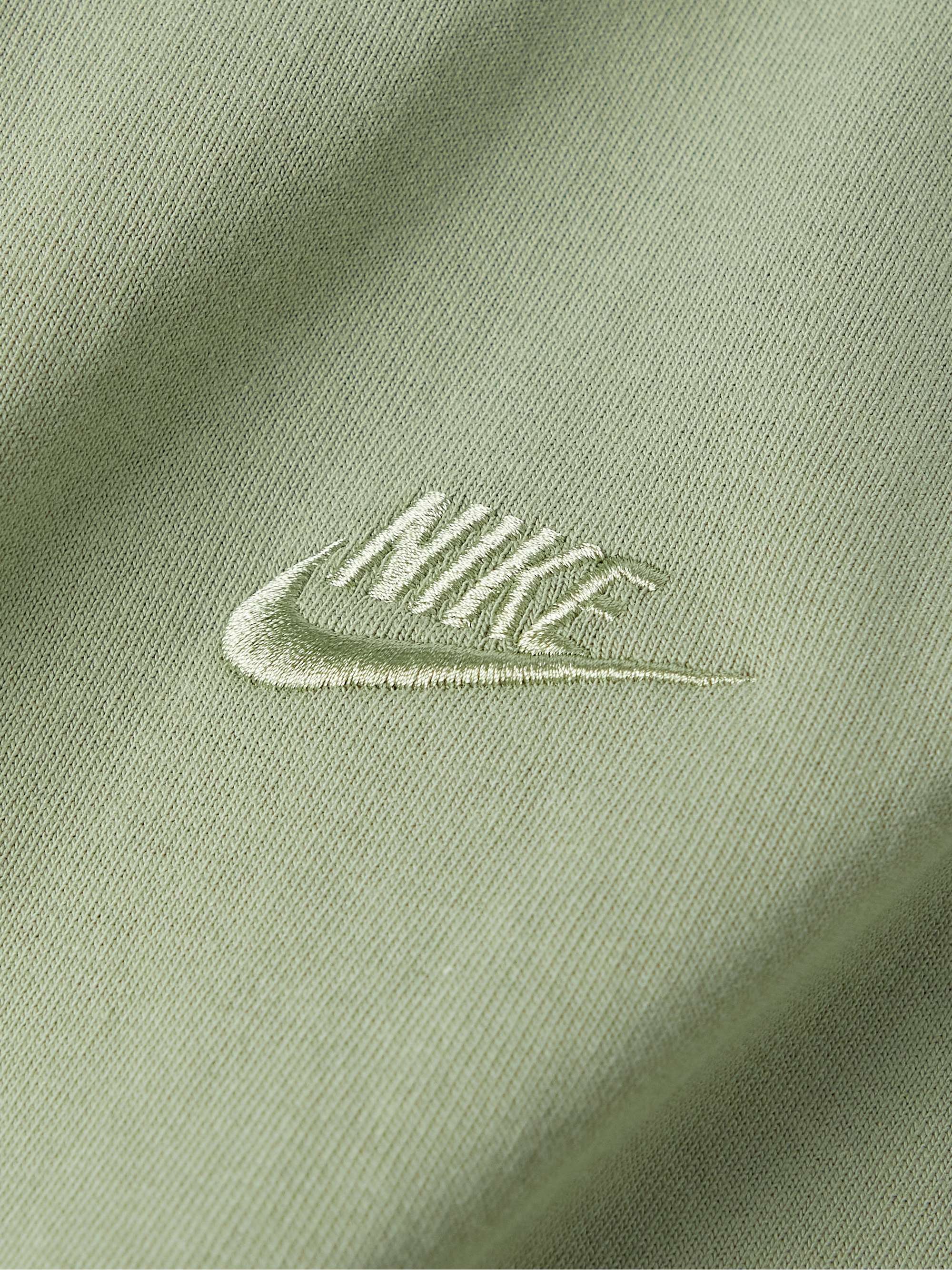 NIKE Sportswear Premium Essentials Logo-Embroidered Cotton-Jersey T-Shirt  for Men | MR PORTER