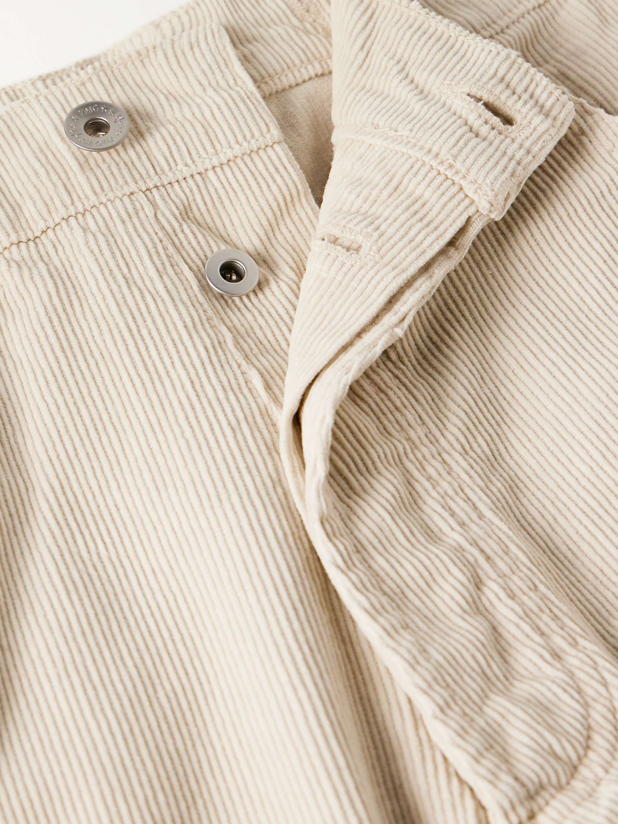 YMC Bez Straight-Leg Garment-Dyed Cotton-Corduroy Trousers for Men | MR ...
