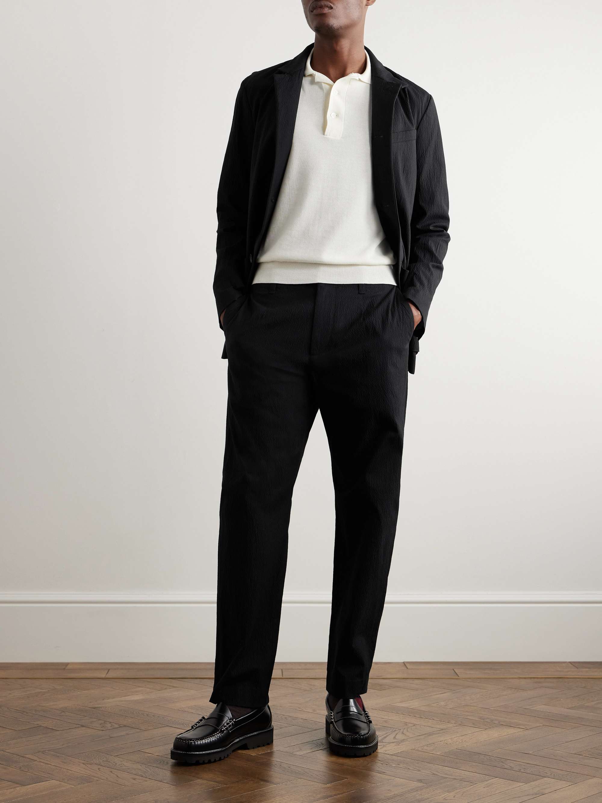 RAG & BONE Shift Slim-Fit Straight-Leg Stretch-Cotton Seersucker Suit  Trousers for Men | MR PORTER