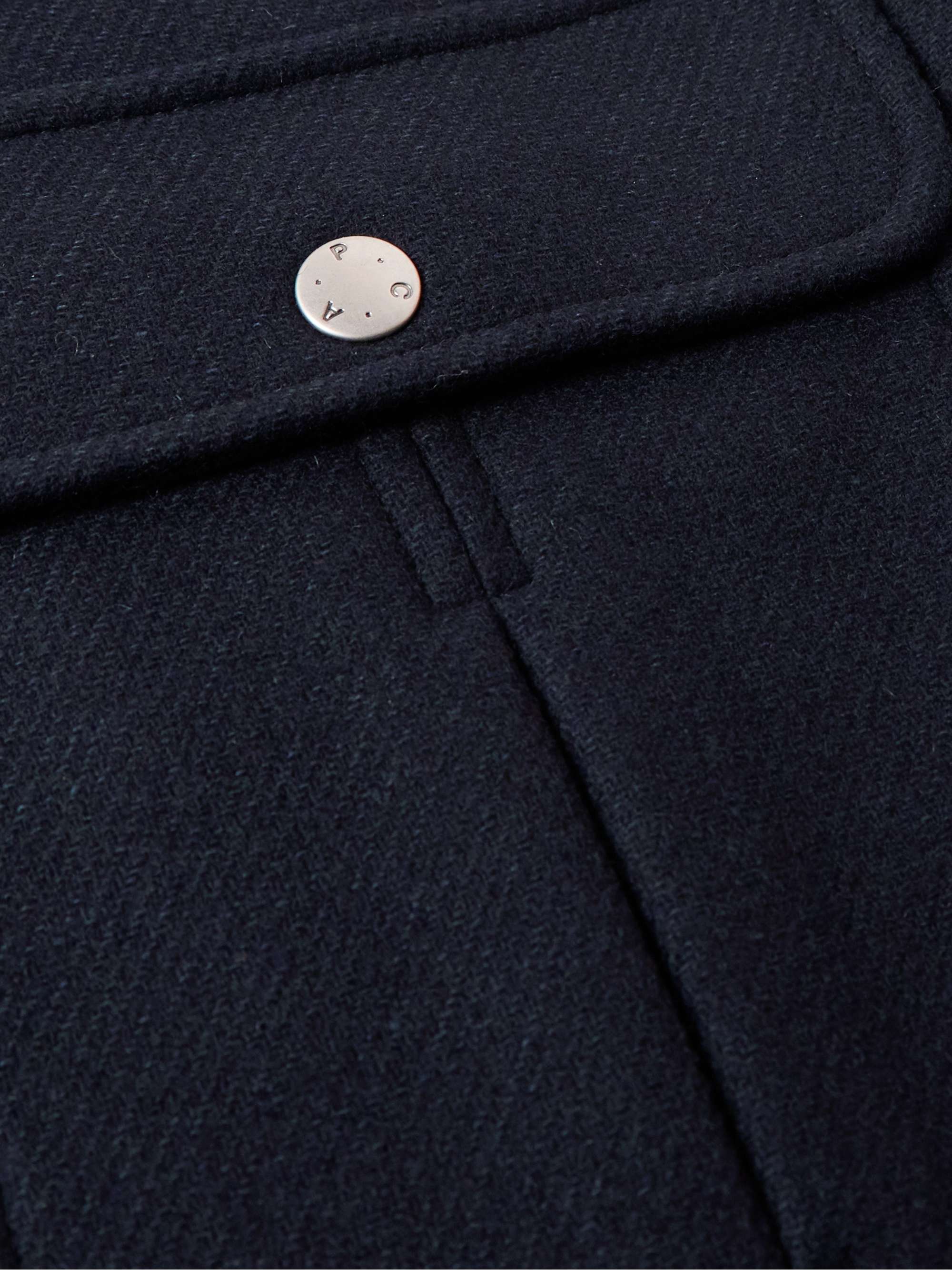 A.P.C. Faux Shearling-Lined Wool-Blend Blouson Jacket for Men | MR PORTER