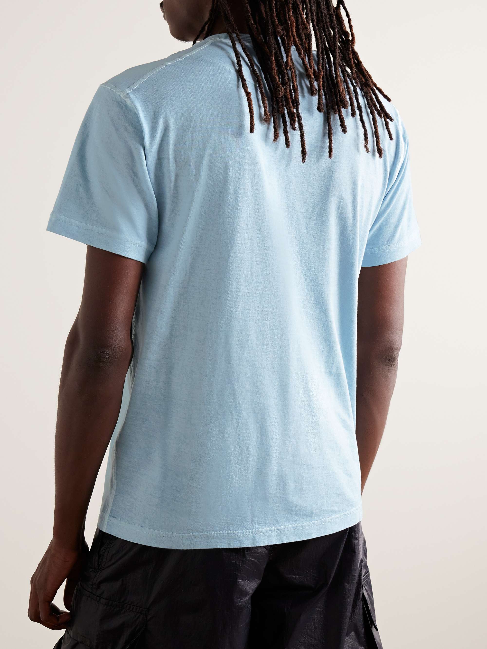 STONE ISLAND Logo-Appliquéd Cotton-Jersey T-Shirt for Men | MR PORTER