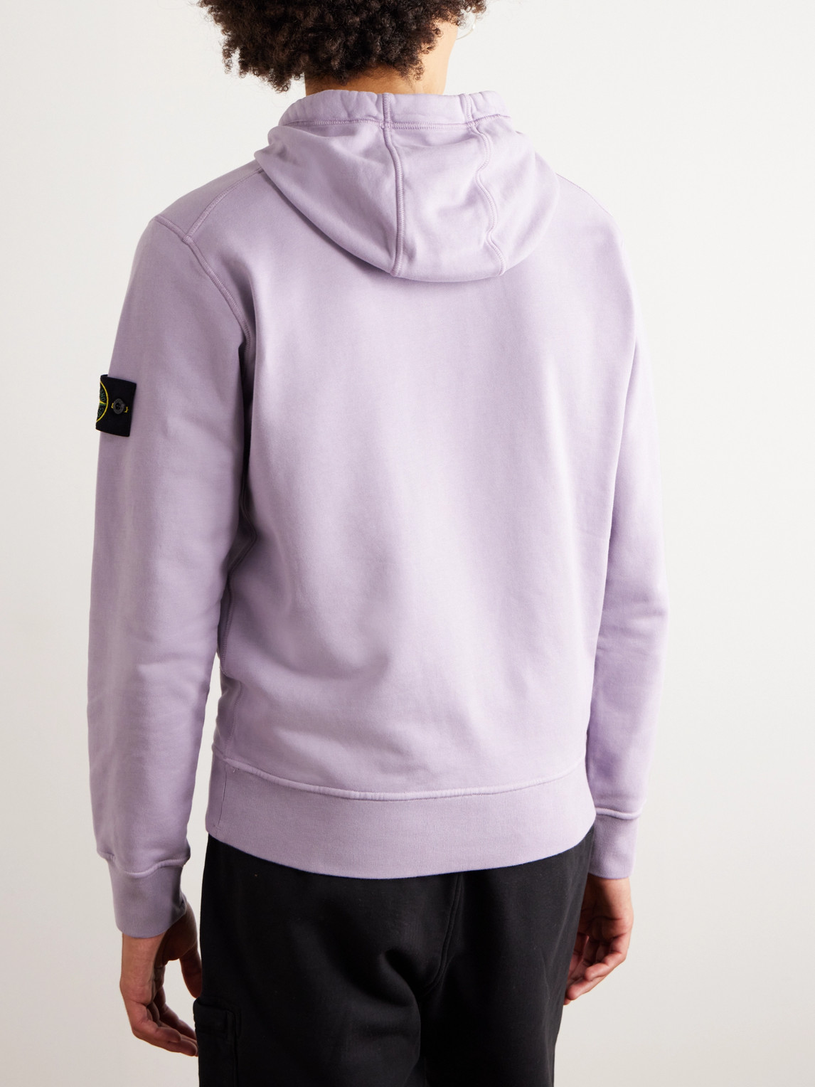 Stone island lavender hoodie hot sale