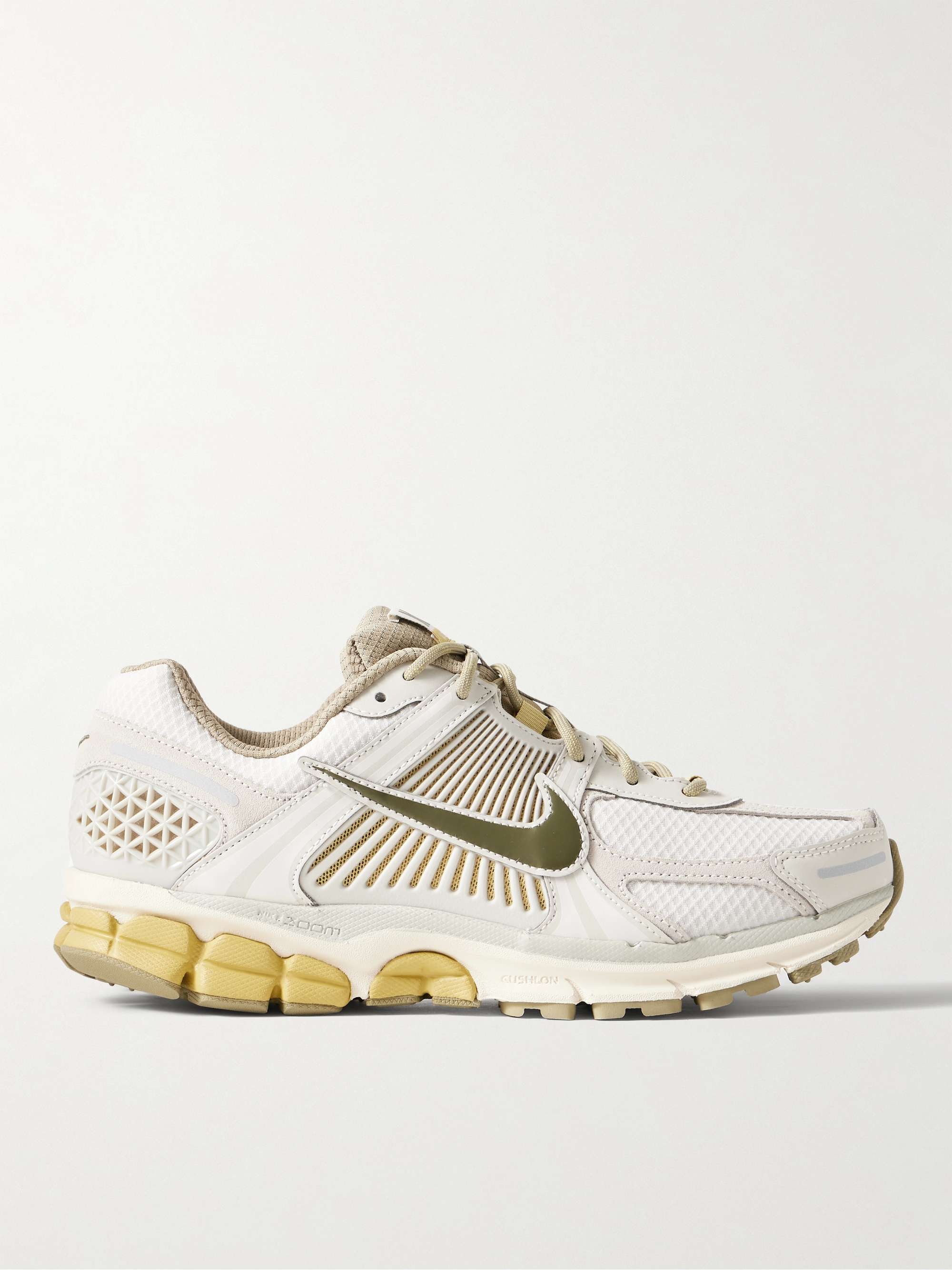 NIKE Vomero 5 Leather and Rubber-Trimmed Sneakers for Men |