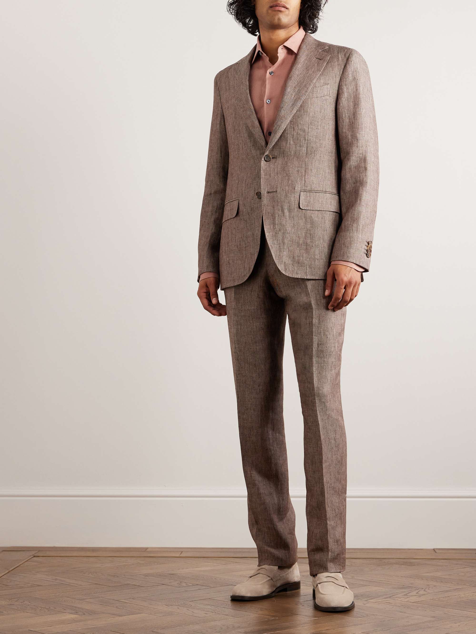 CARUSO Linen Suit Jacket for Men | MR PORTER