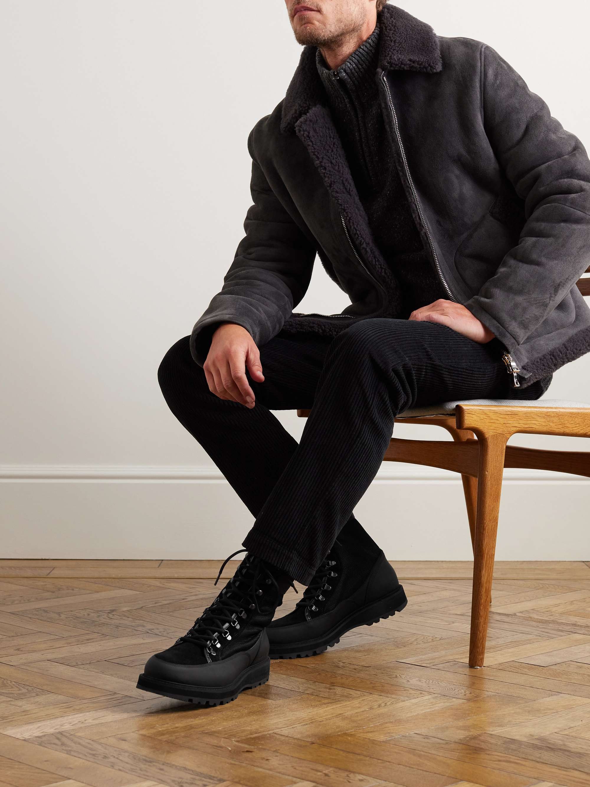BELSTAFF Stormproof Leather, Suede and Mesh Boots for Men | MR PORTER