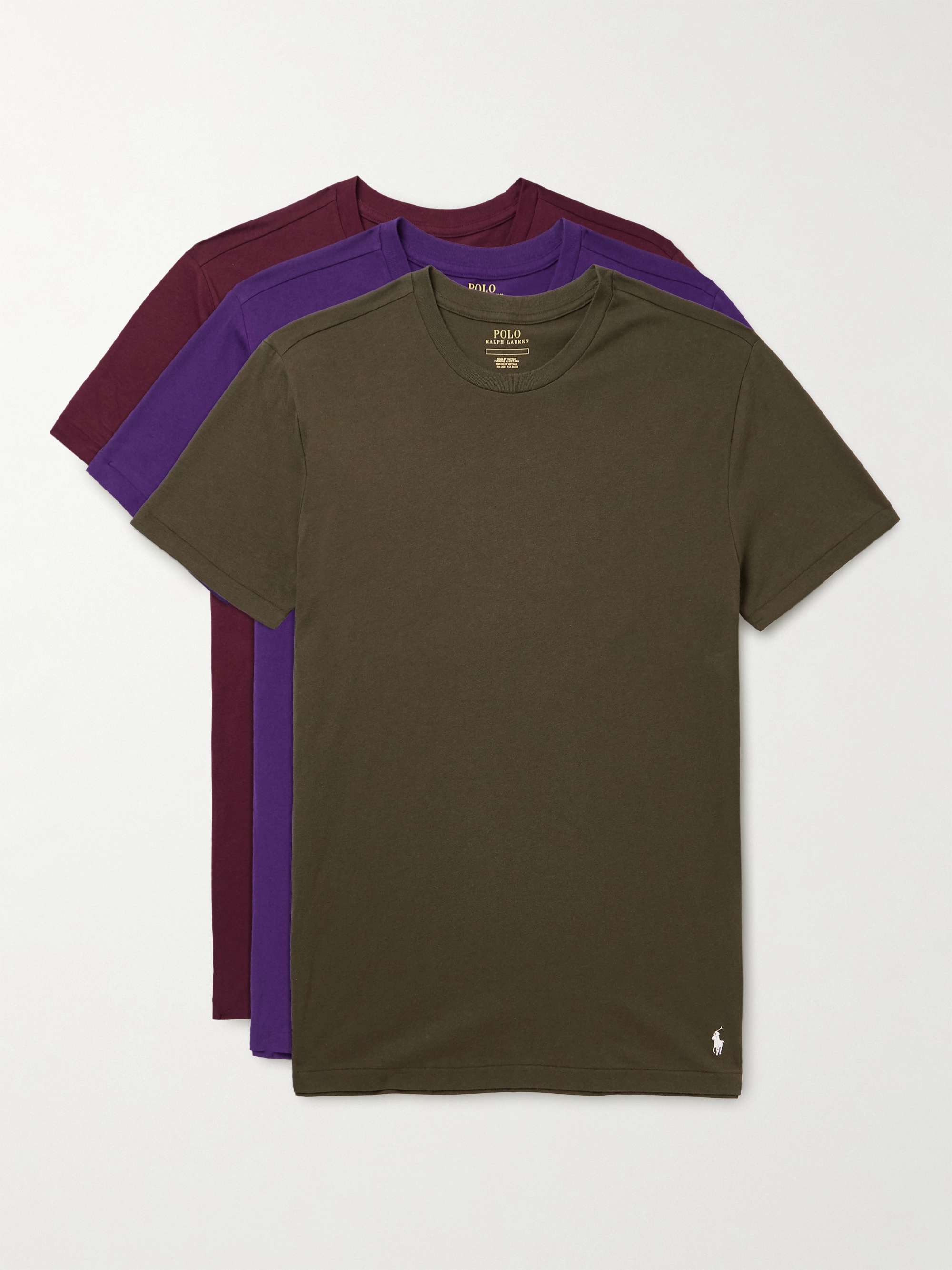 POLO RALPH LAUREN Set of Three Cotton-Jersey T-Shirts for Men | MR PORTER