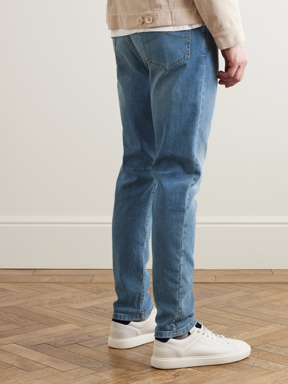 Shop Brunello Cucinelli Straight-leg Jeans In Blue
