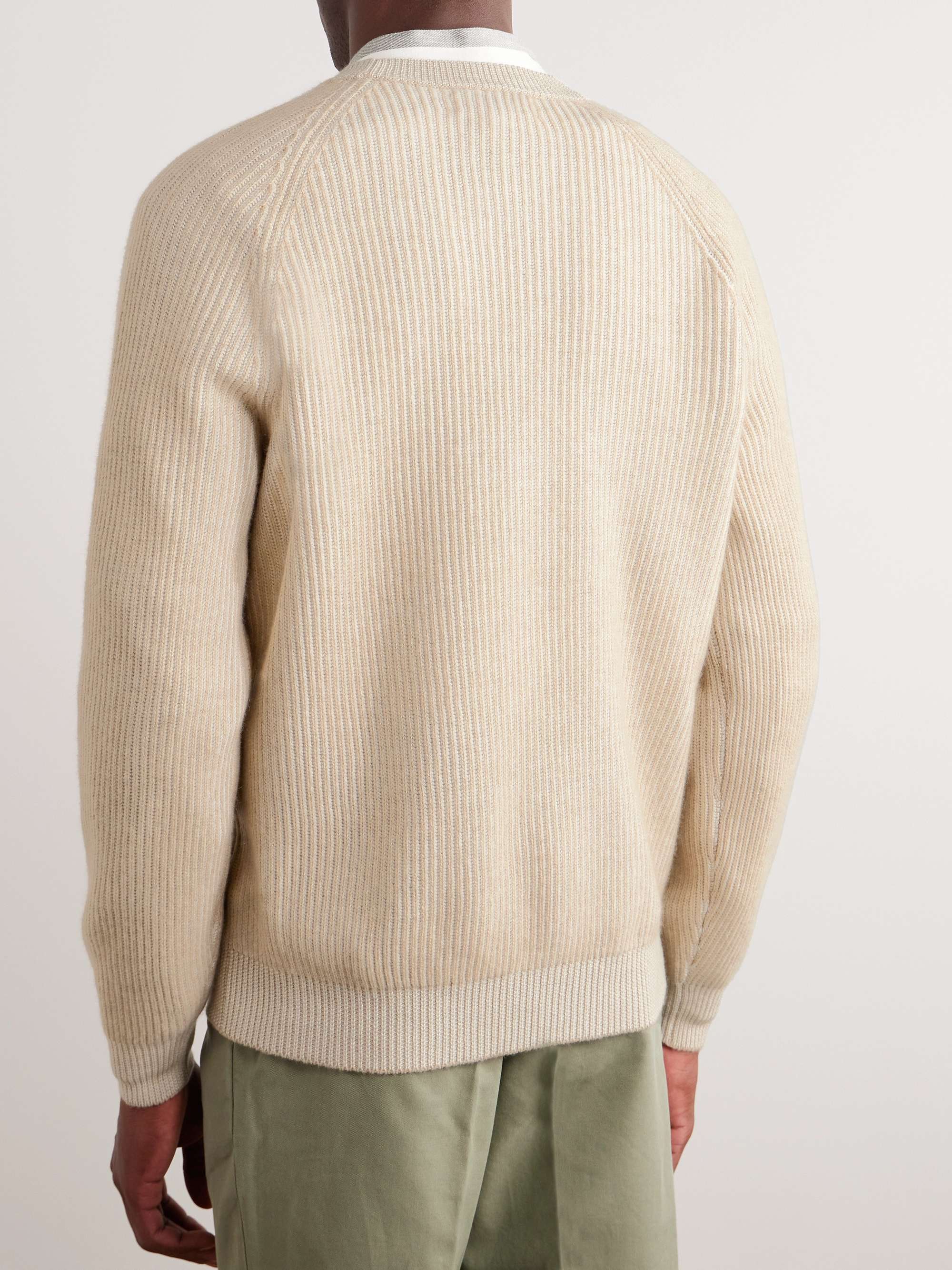 BRUNELLO CUCINELLI Ribbed Cashmere Sweater for Men | MR PORTER
