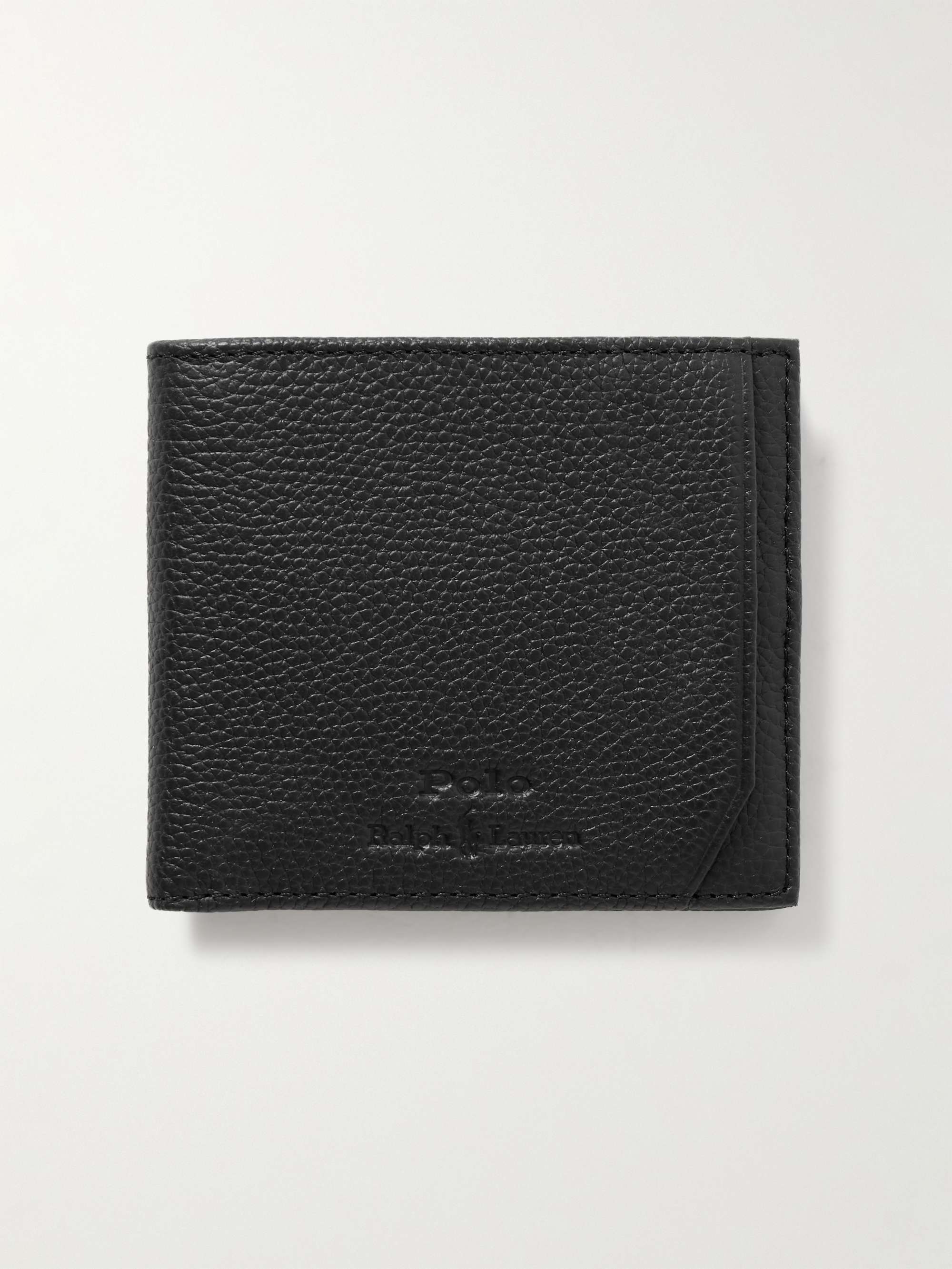 POLO RALPH LAUREN Logo-Embossed Full-Grain Leather Billfold Wallet for Men  | MR PORTER