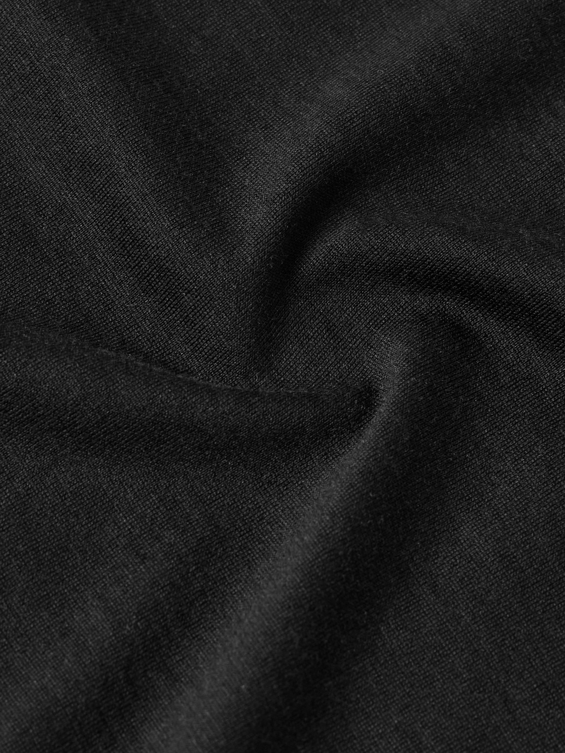 Shop Brunello Cucinelli Silk And Cotton-blend Jersey T-shirt In Black