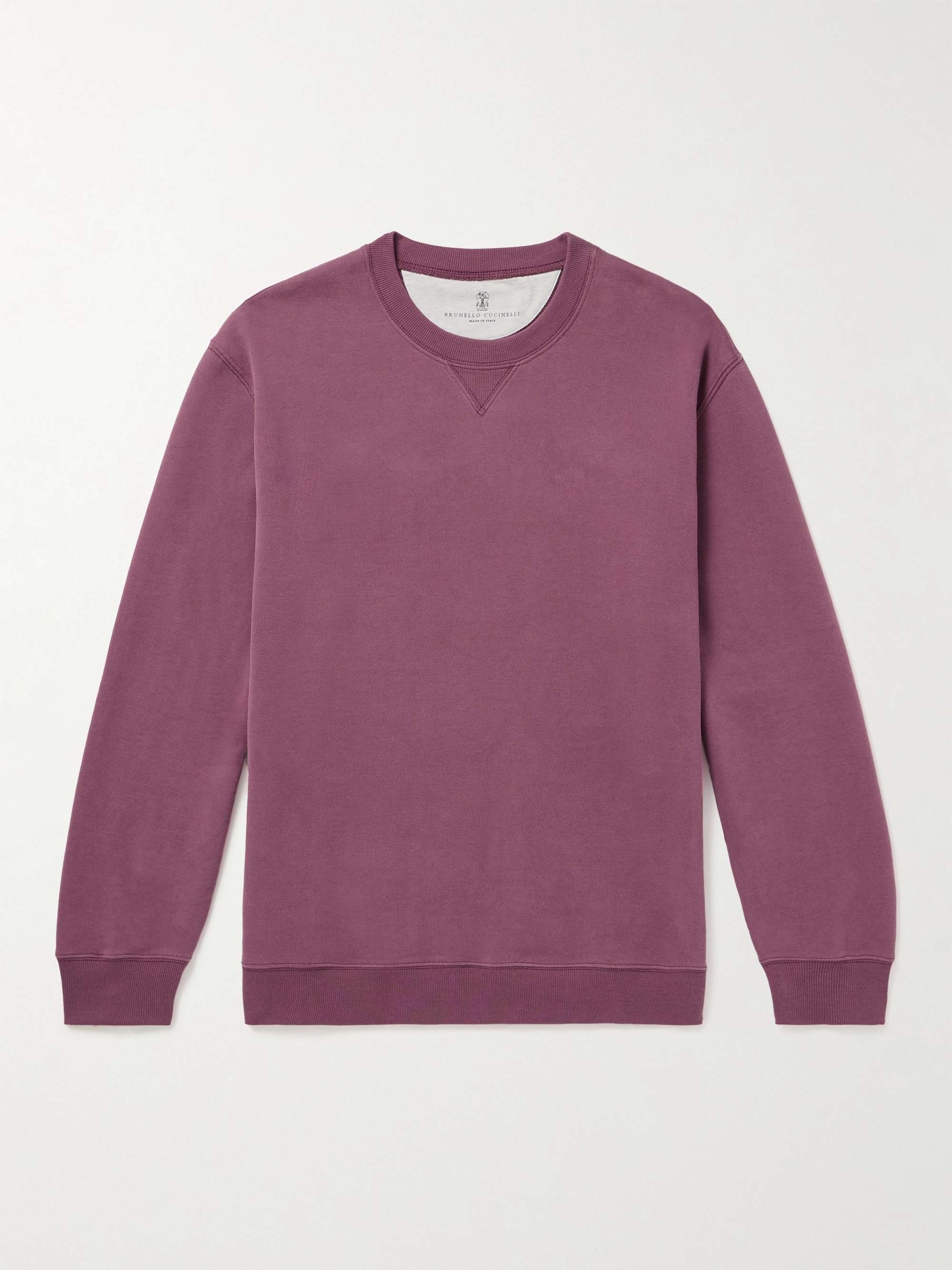 BRUNELLO CUCINELLI Cotton-Jersey Sweatshirt for Men | MR PORTER