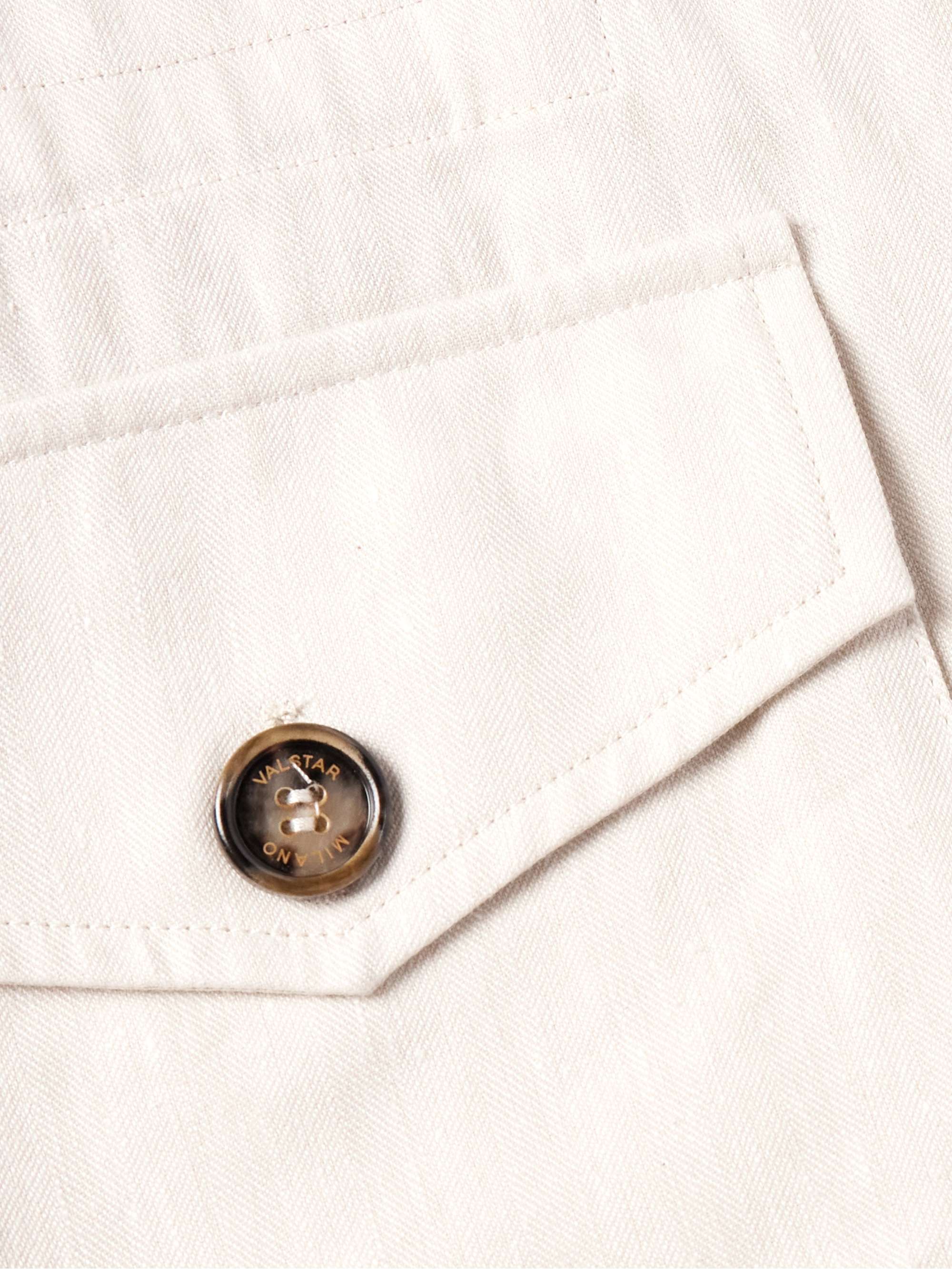VALSTAR Herringbone Linen and Cotton-Blend Overshirt for Men | MR PORTER