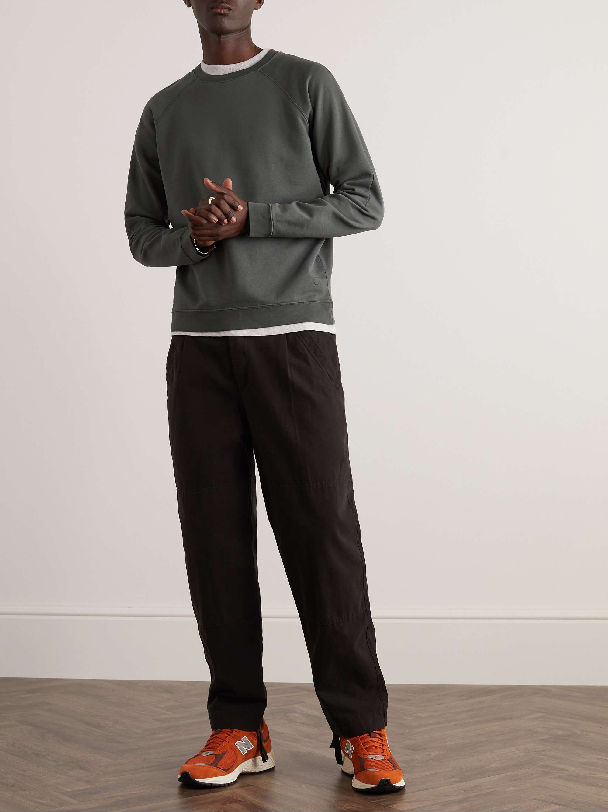 FOLK Rivet Cotton-Jersey Sweatshirt MR | PORTER for Men