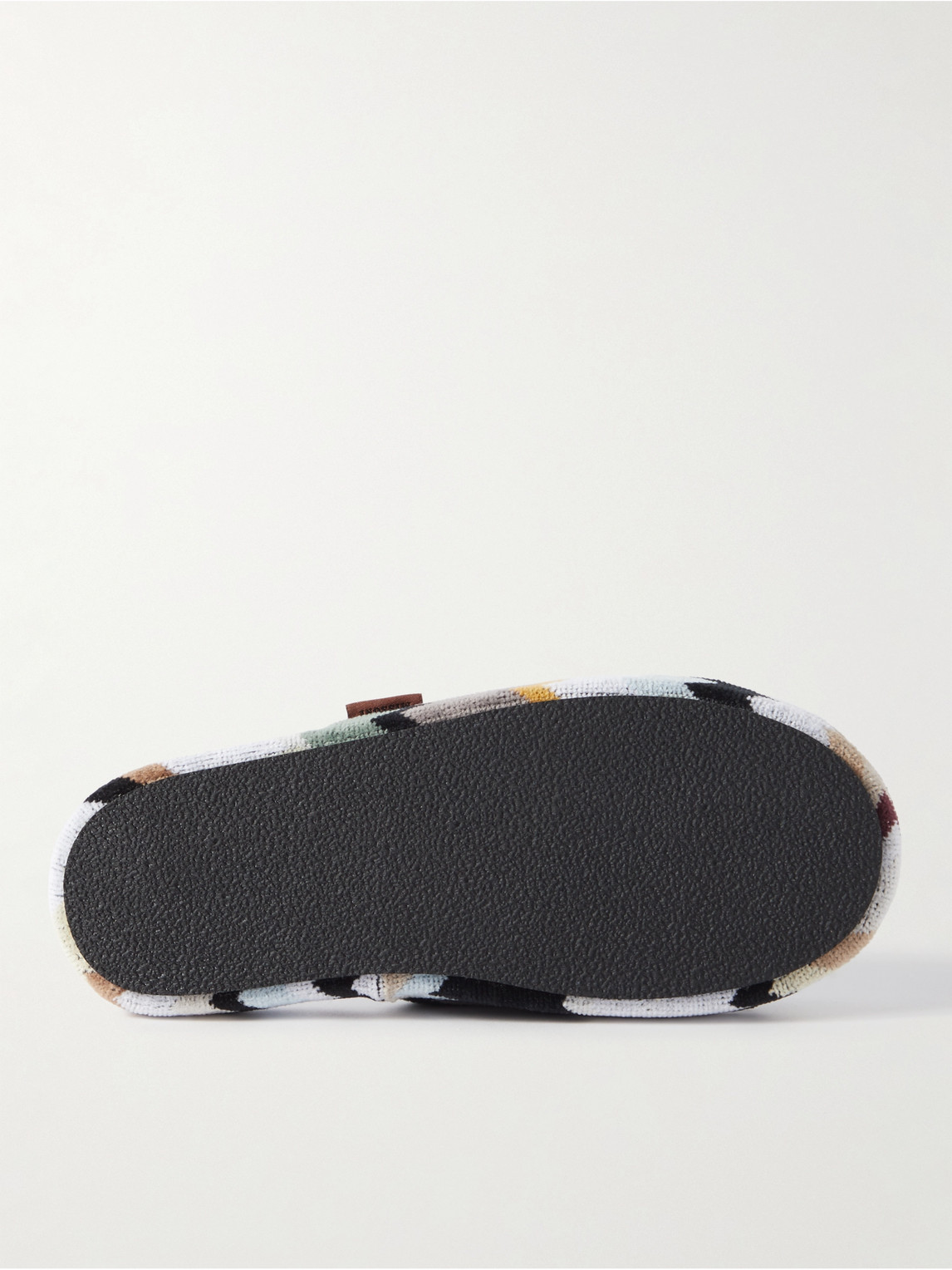 Shop Missoni Curt Cotton-terry Jacquard Slippers In Multi