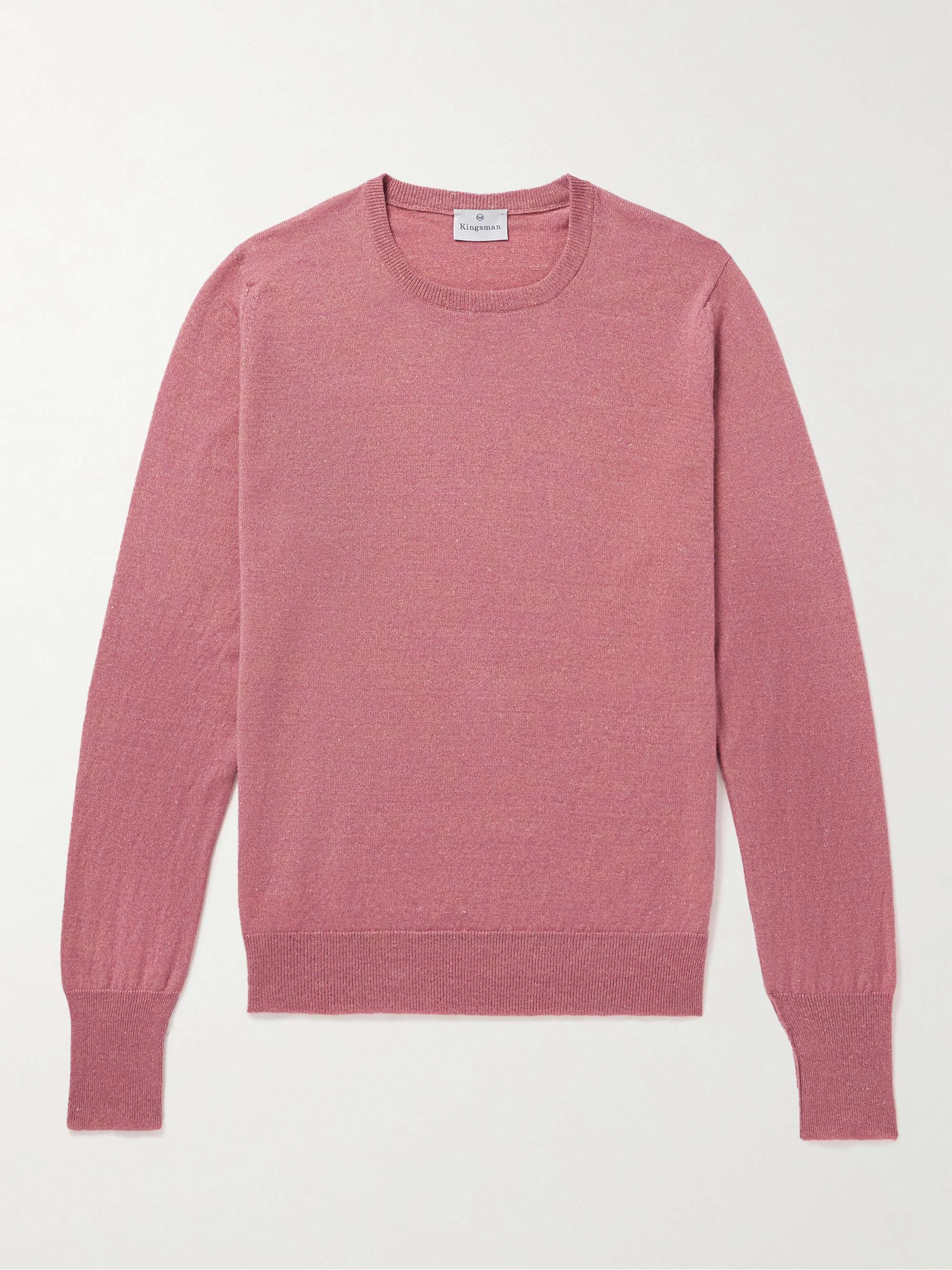 KINGSMAN Cashmere and Linen-Blend Sweater for Men | MR PORTER