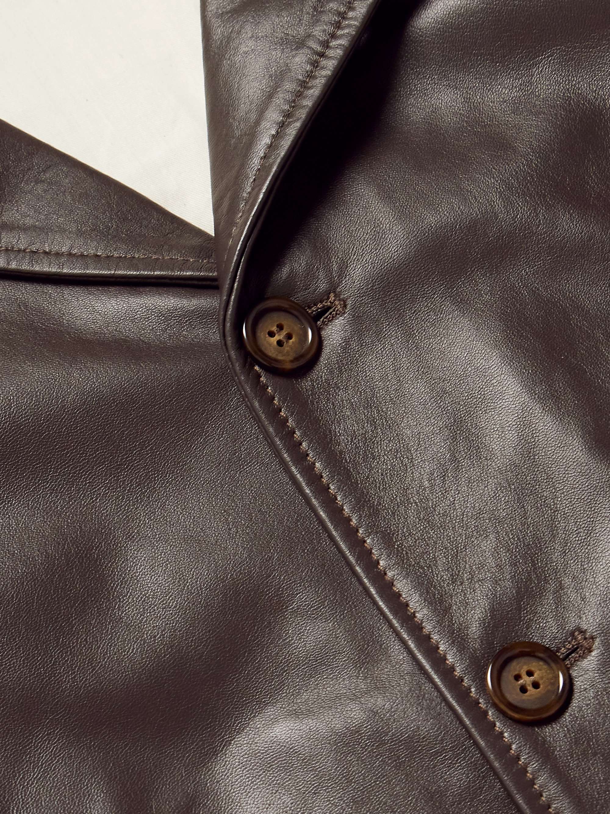 KINGSMAN Slim-Fit Leather Blouson Jacket for Men | MR PORTER