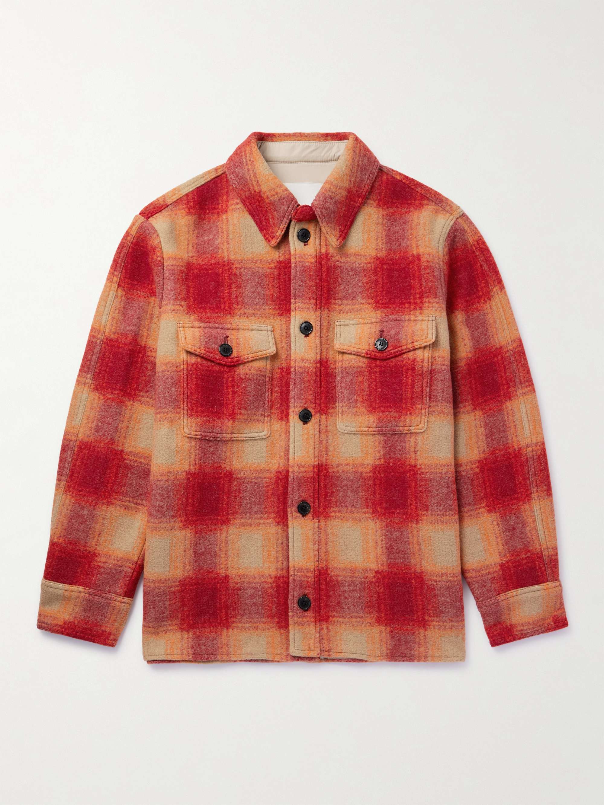 ISABEL MARANT Kevron Checked Flannel Shirt Jacket for Men | MR PORTER