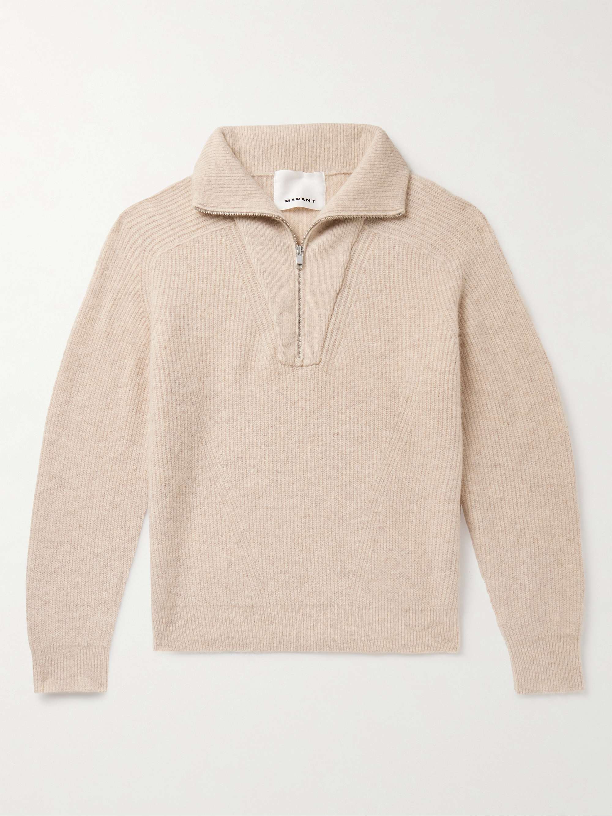 ISABEL MARANT Bryson Ribbed Alpaca-Blend Half-Zip Sweater for Men | MR  PORTER