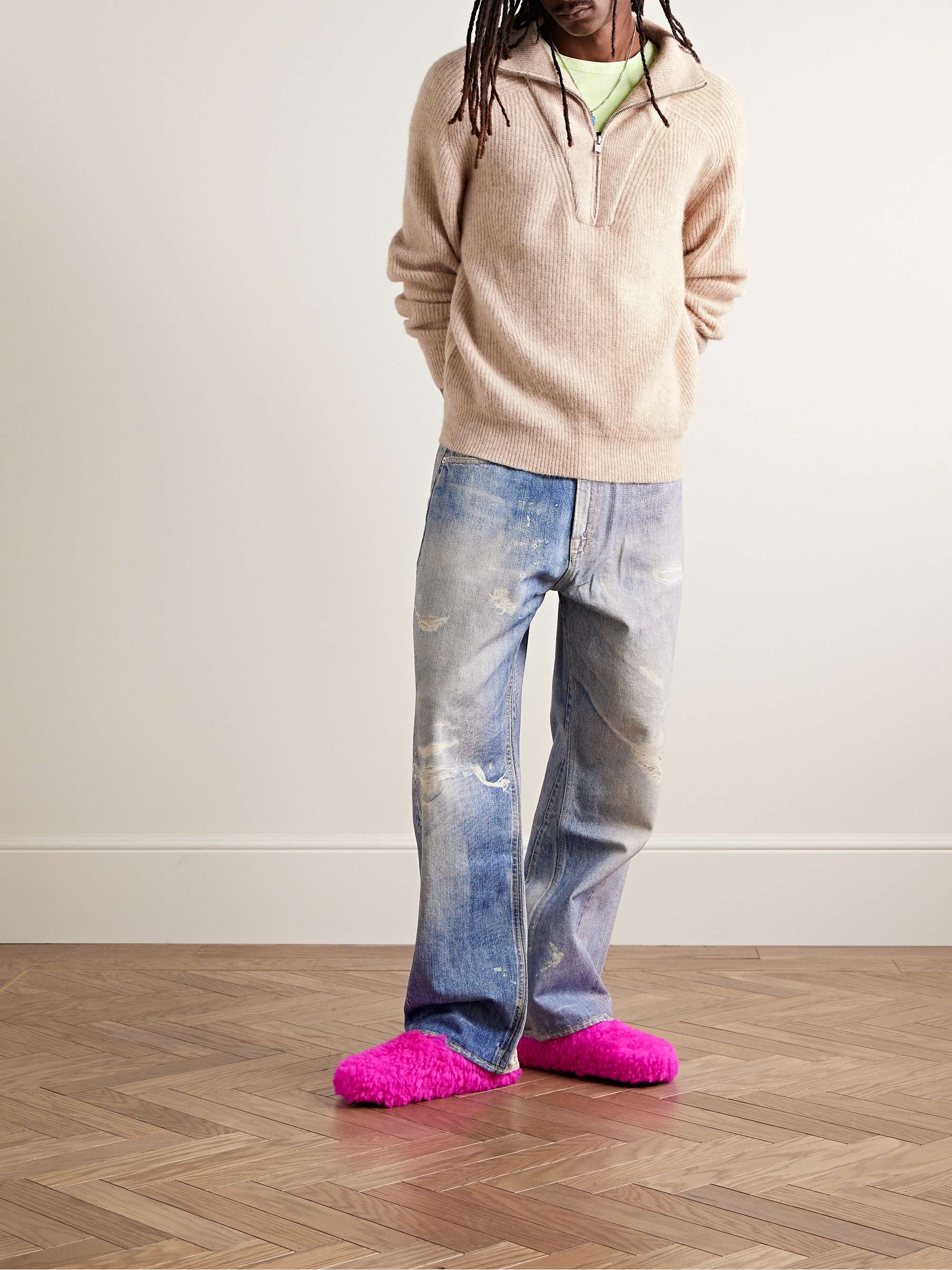ISABEL MARANT Bryson Ribbed Alpaca-Blend Half-Zip Sweater for Men | MR  PORTER