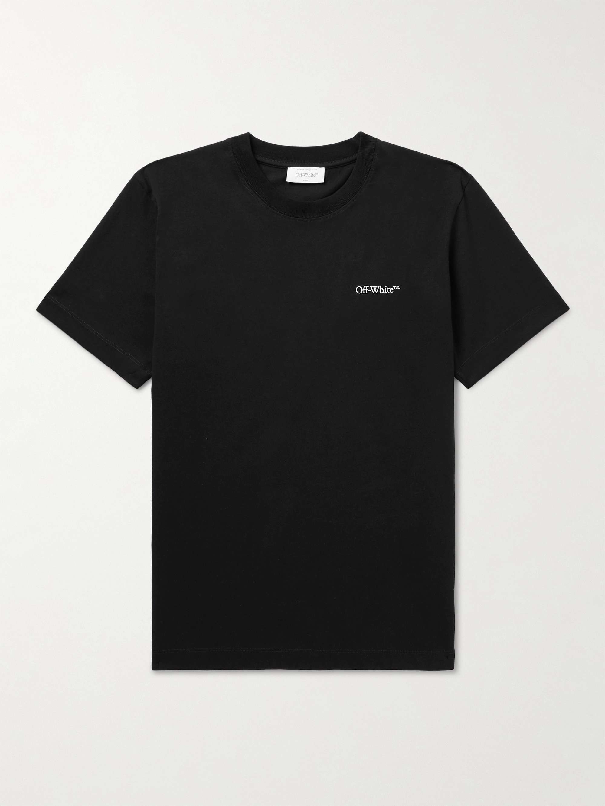 T-shirt slim-fit in jersey di cotone con logo OFF-WHITE da uomo | MR PORTER