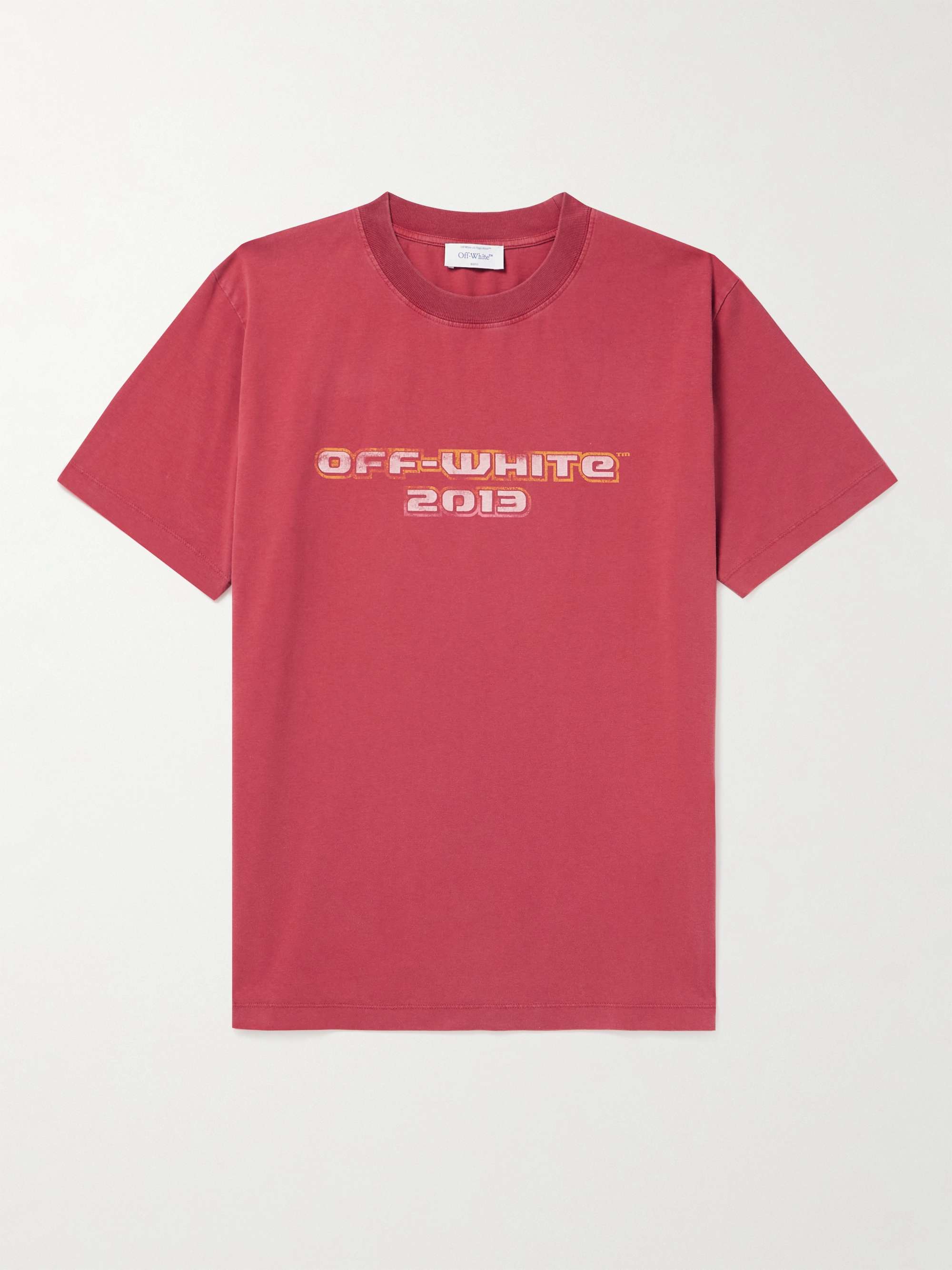 OFF-WHITE Digit Baccus Logo-Print Cotton-Jersey T-Shirt for Men | MR PORTER