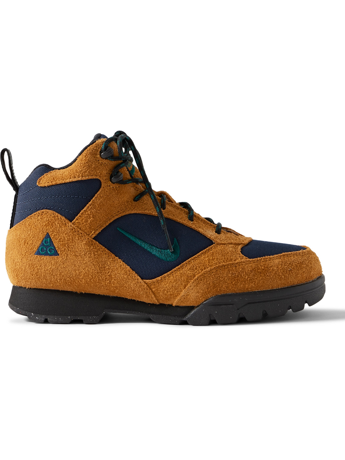 NIKE ACG TORRE MID CANVAS AND SUEDE HIKING BOOTS