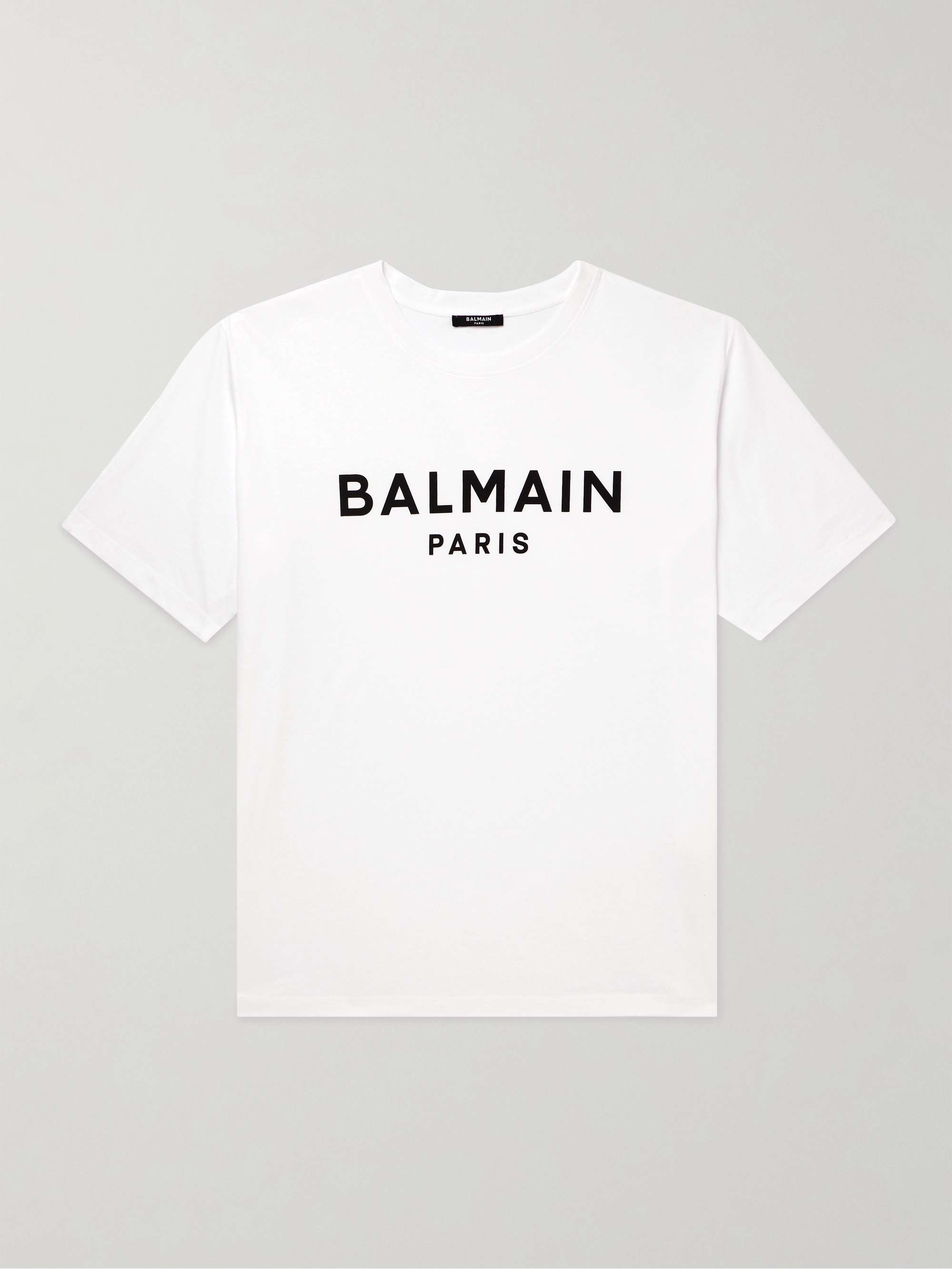 BALMAIN Logo-Print Cotton-Jersey T-Shirt for Men | MR PORTER