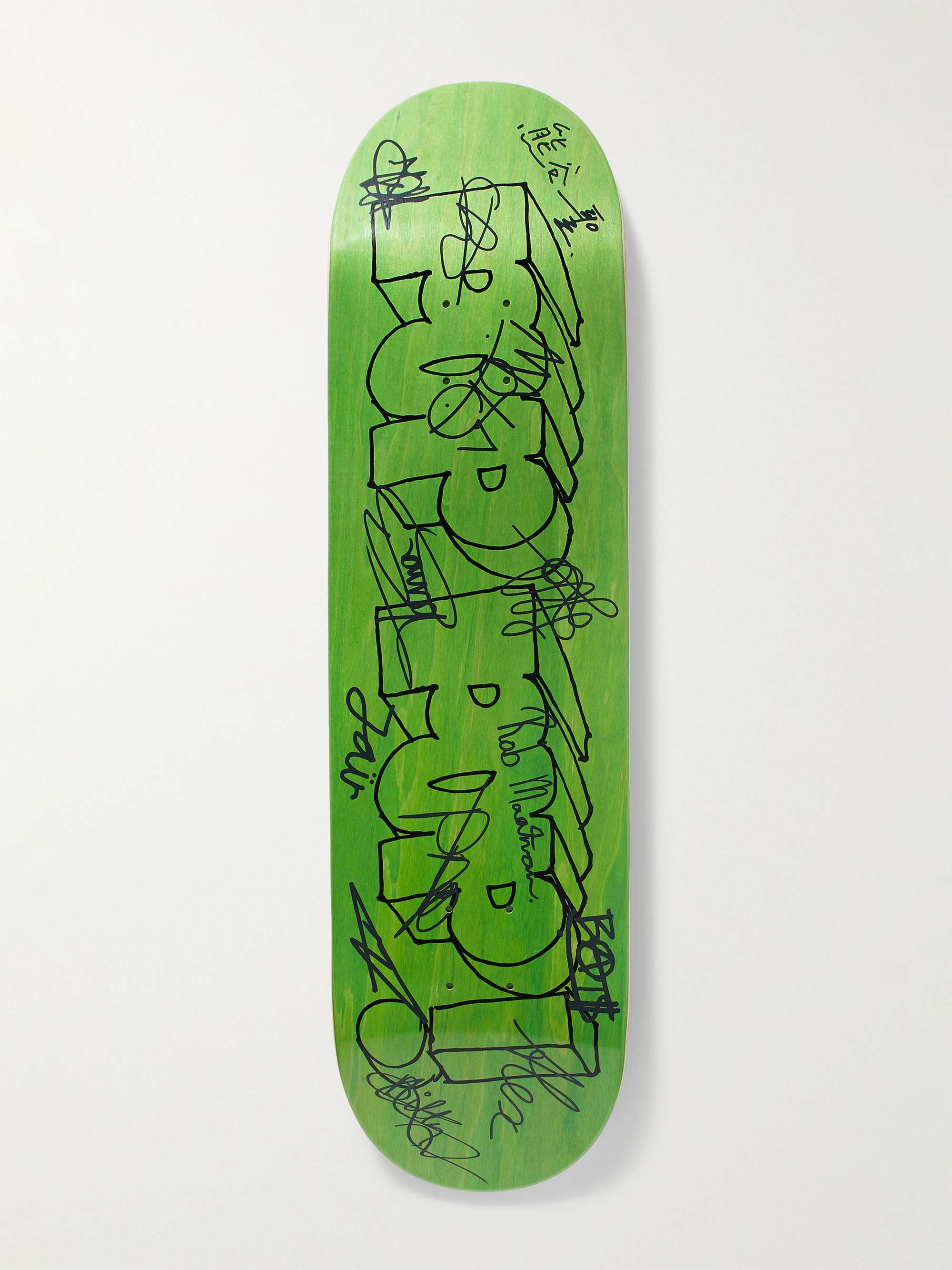 POP TRADING COMPANY + Paul Smith Pop Right Yeah Printed Wooden Skateboard  for Men | MR PORTER