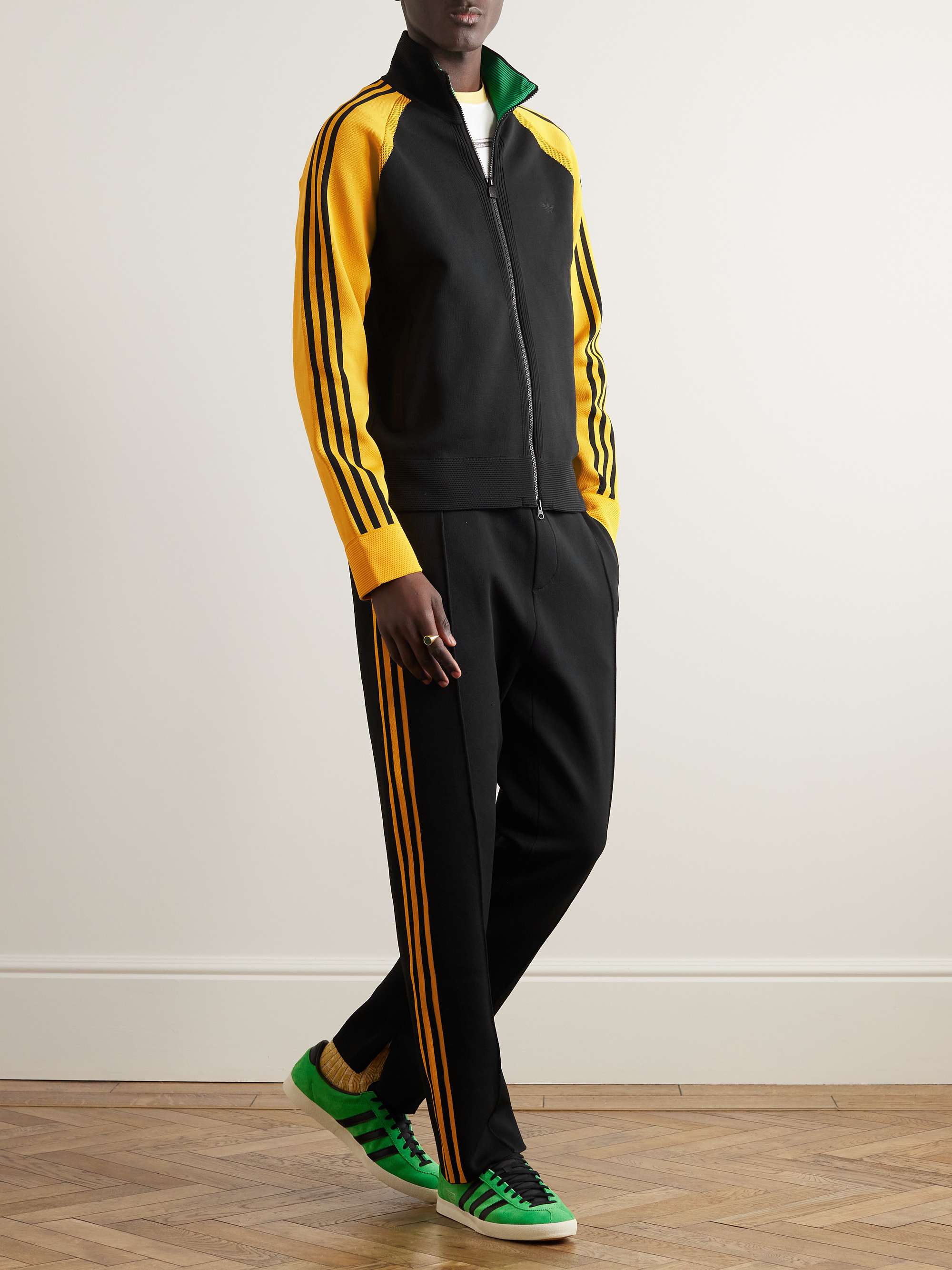 ADIDAS CONSORTIUM + Wales Bonner Two-Tone Knitted Zip-Up Track Jacket for  Men | MR PORTER