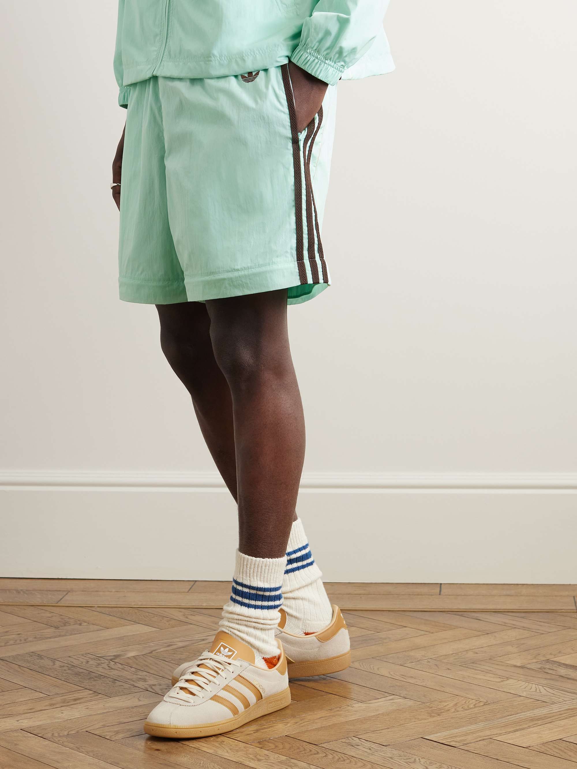 ADIDAS CONSORTIUM + Wales Bonner Straight-Leg Convertible Striped Shell  Sweatpants for Men | MR PORTER