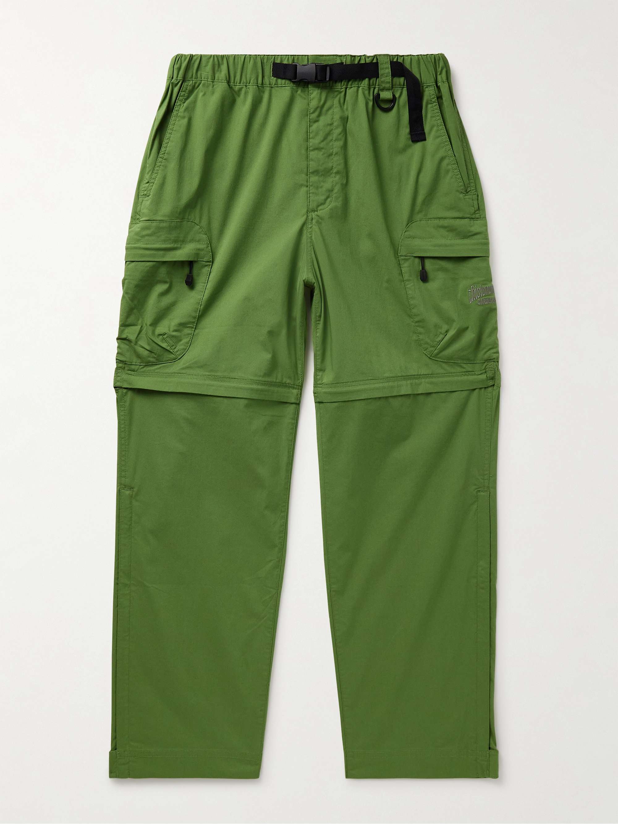 2-Way Mountain Straight-Leg Convertible Stretch Cotton-Blend Ripstop  Trousers