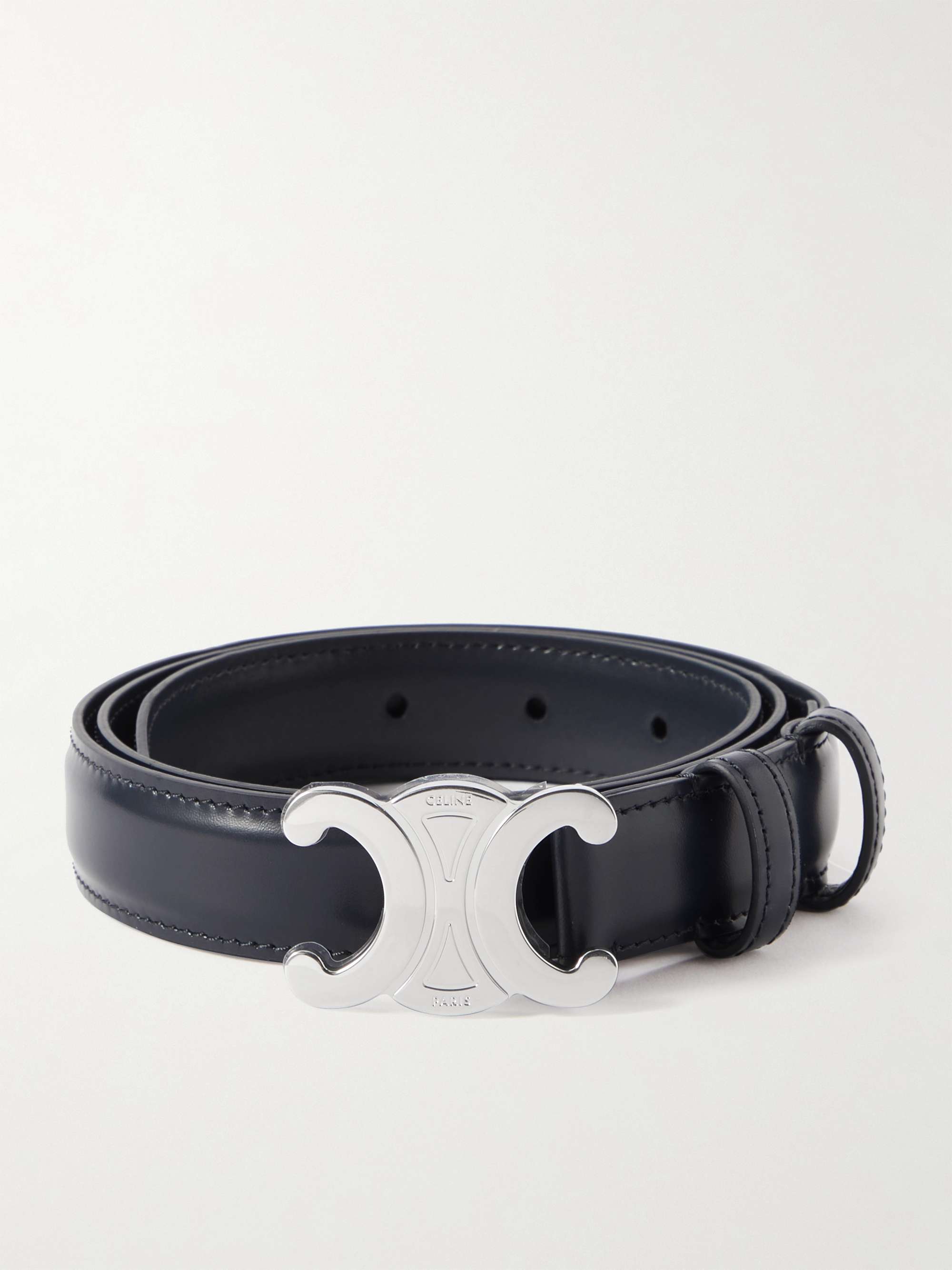 Celine Authenticated Triomphe Leather Belt