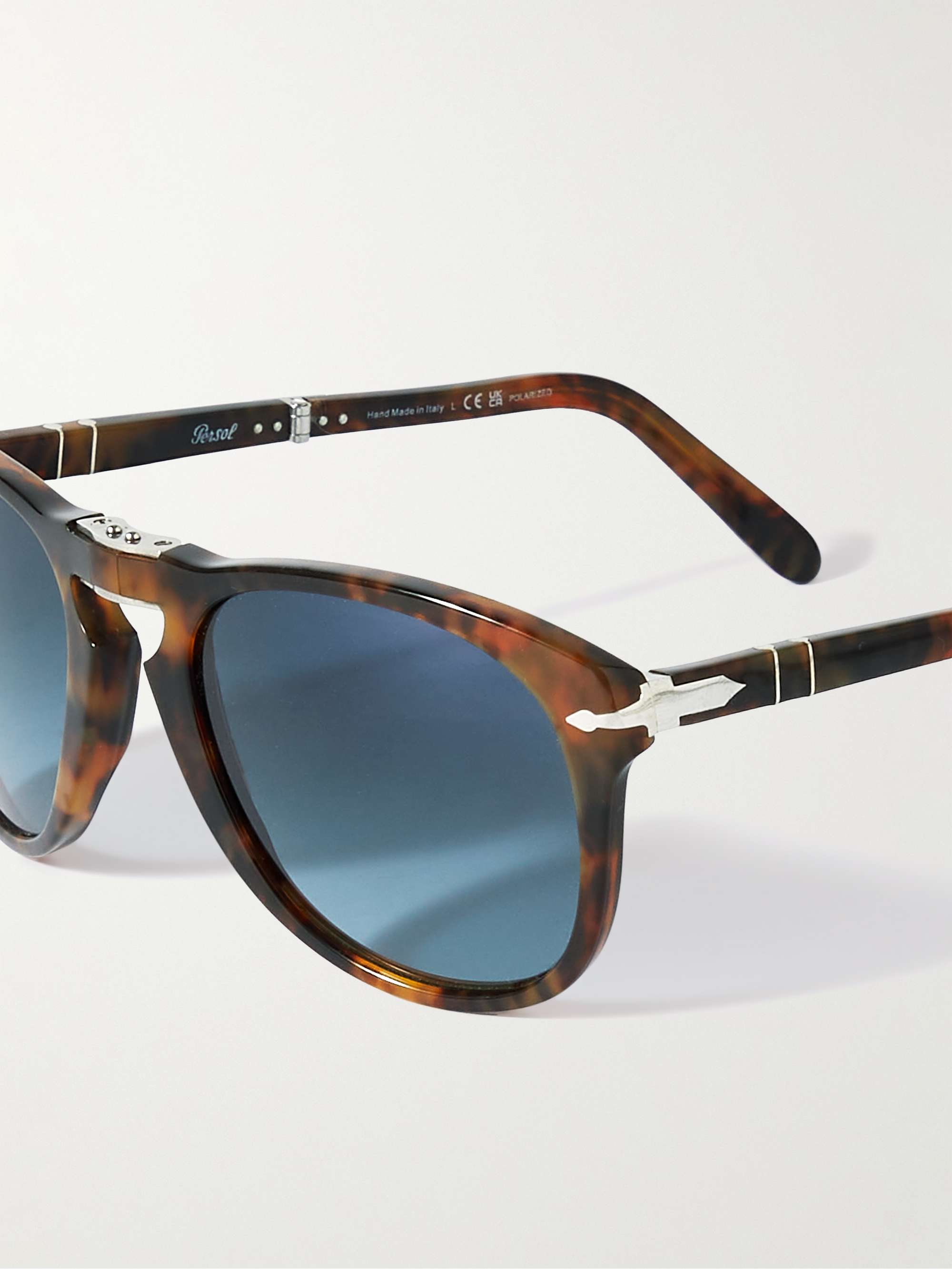 PERSOL Steve McQueen D-Frame Folding Tortoiseshell Acetate Sunglasses for  Men | MR PORTER