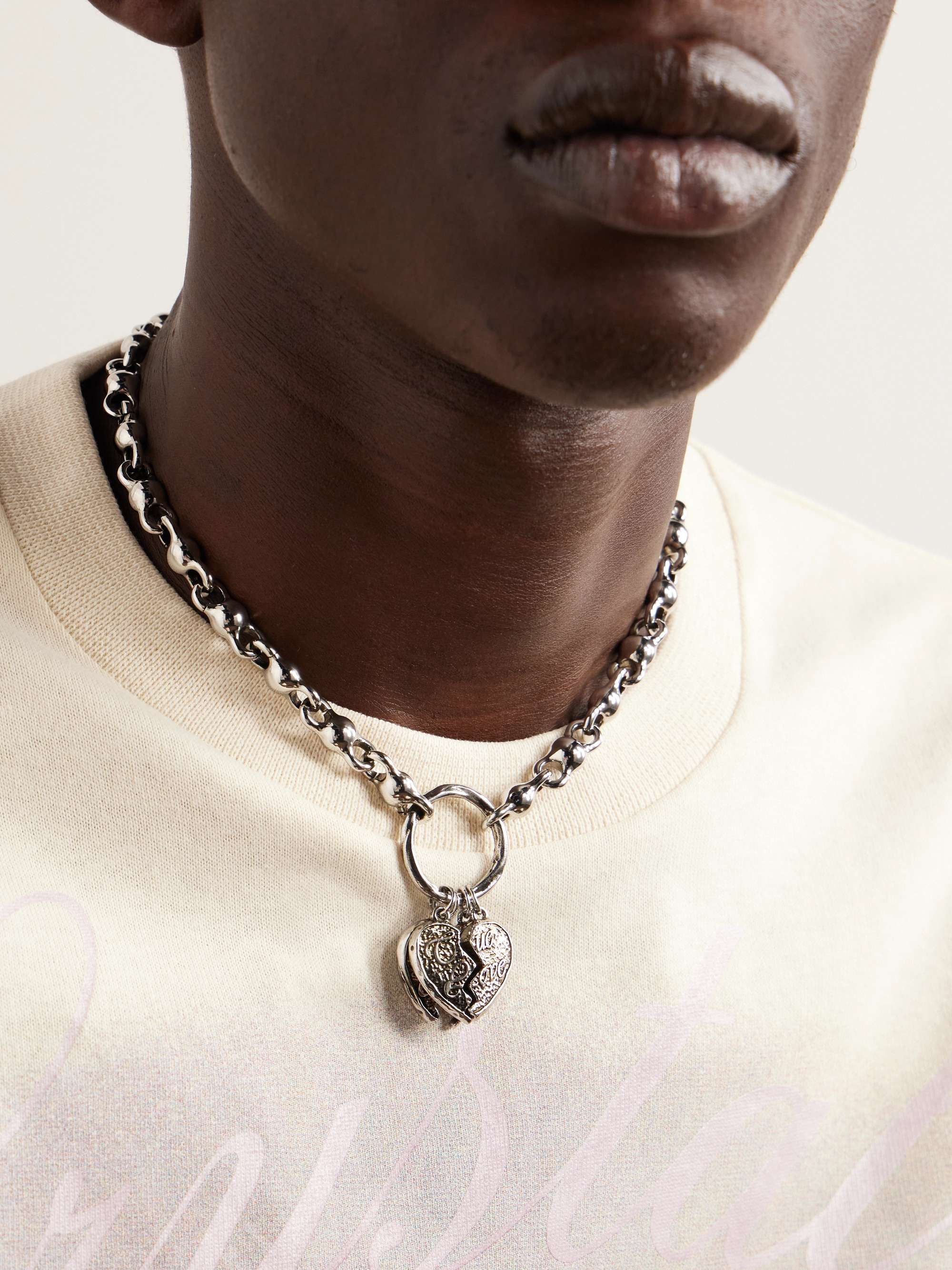 ACNE STUDIOS Silver-Tone Chain Necklace for Men | MR PORTER