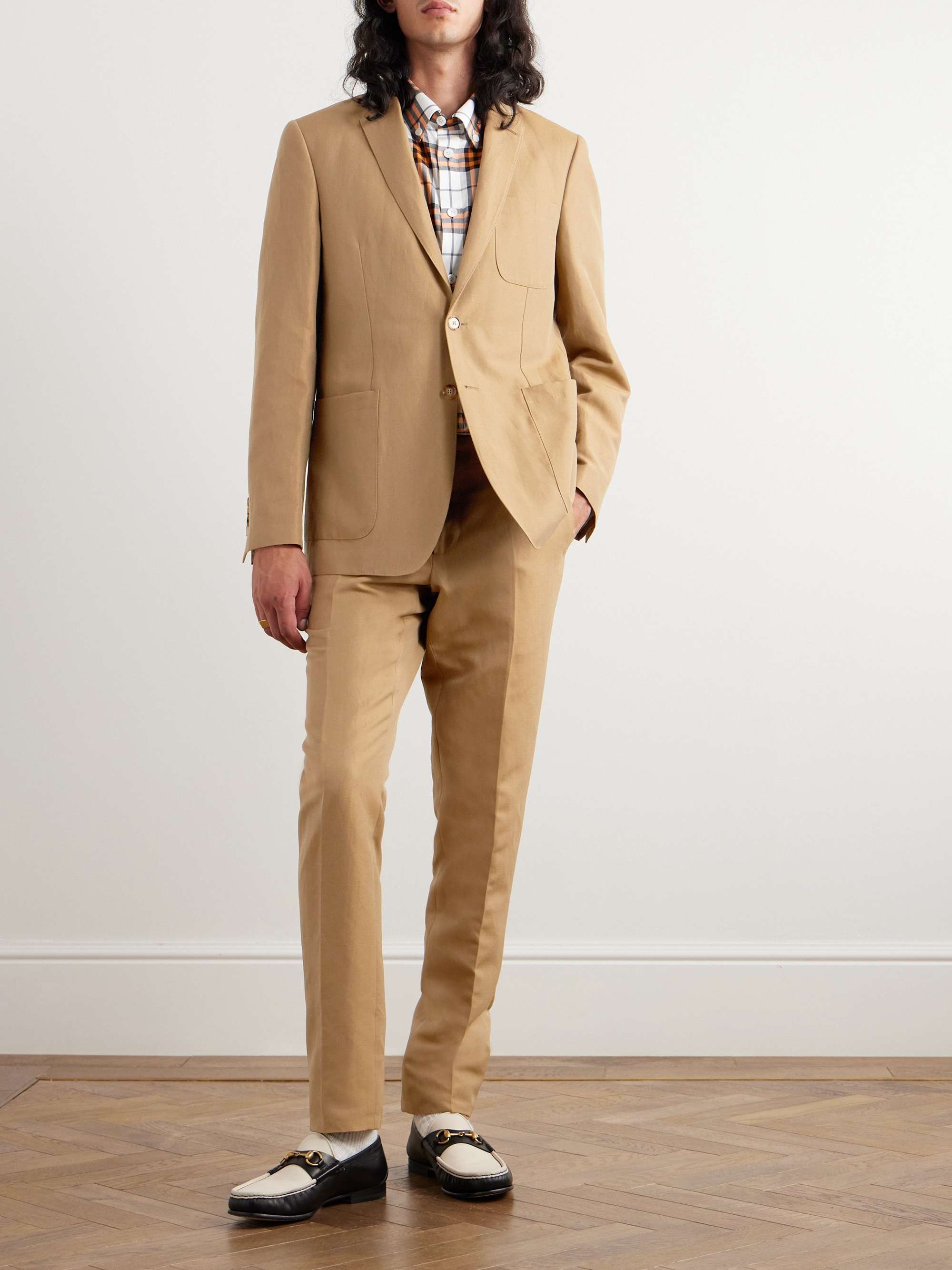 BURBERRY Slim-Fit Unstructured Wool and Linen-Blend Suit Jacket for Men |  MR PORTER