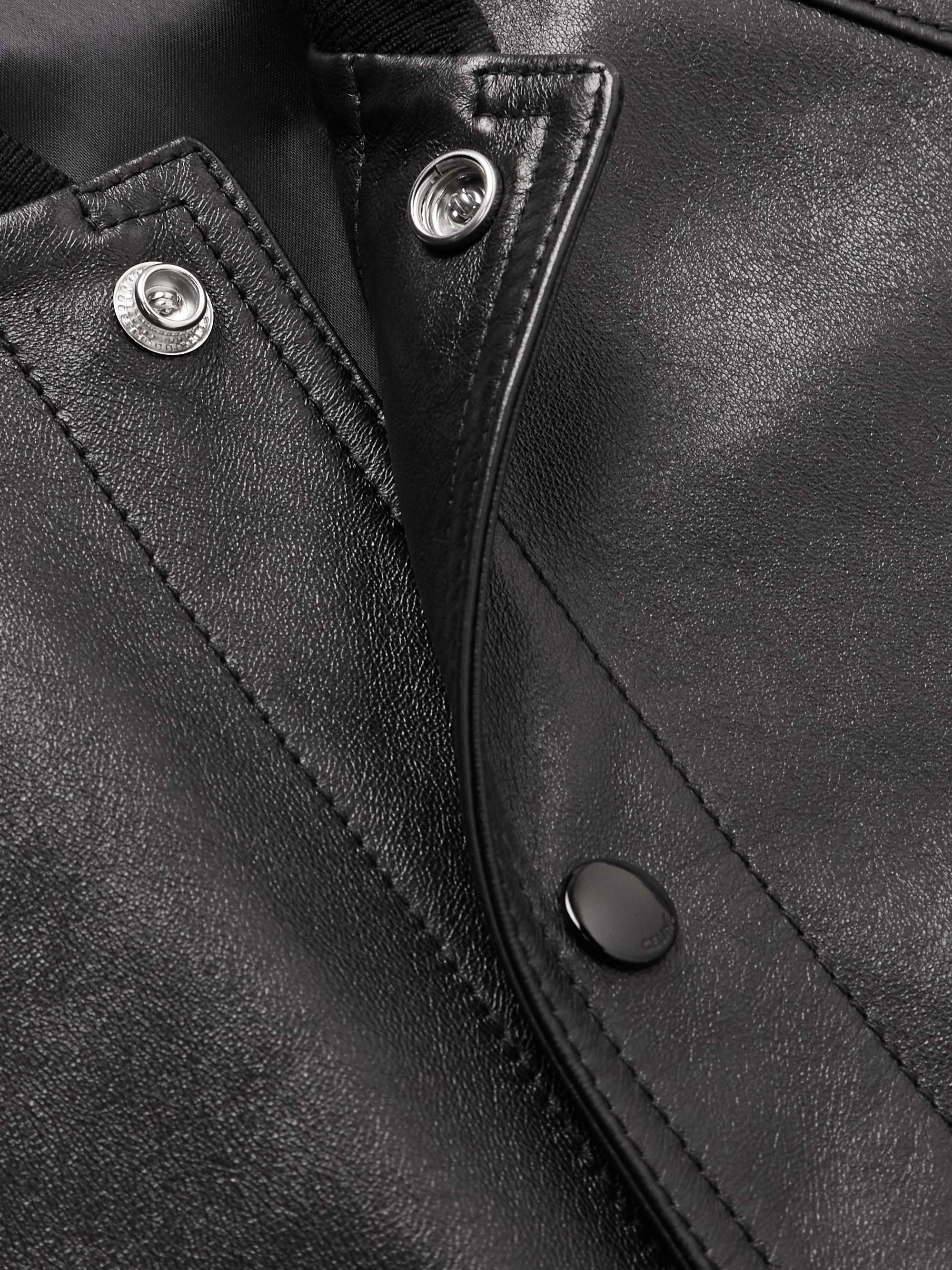 CELINE HOMME Leather Bomber Jacket for Men | MR PORTER