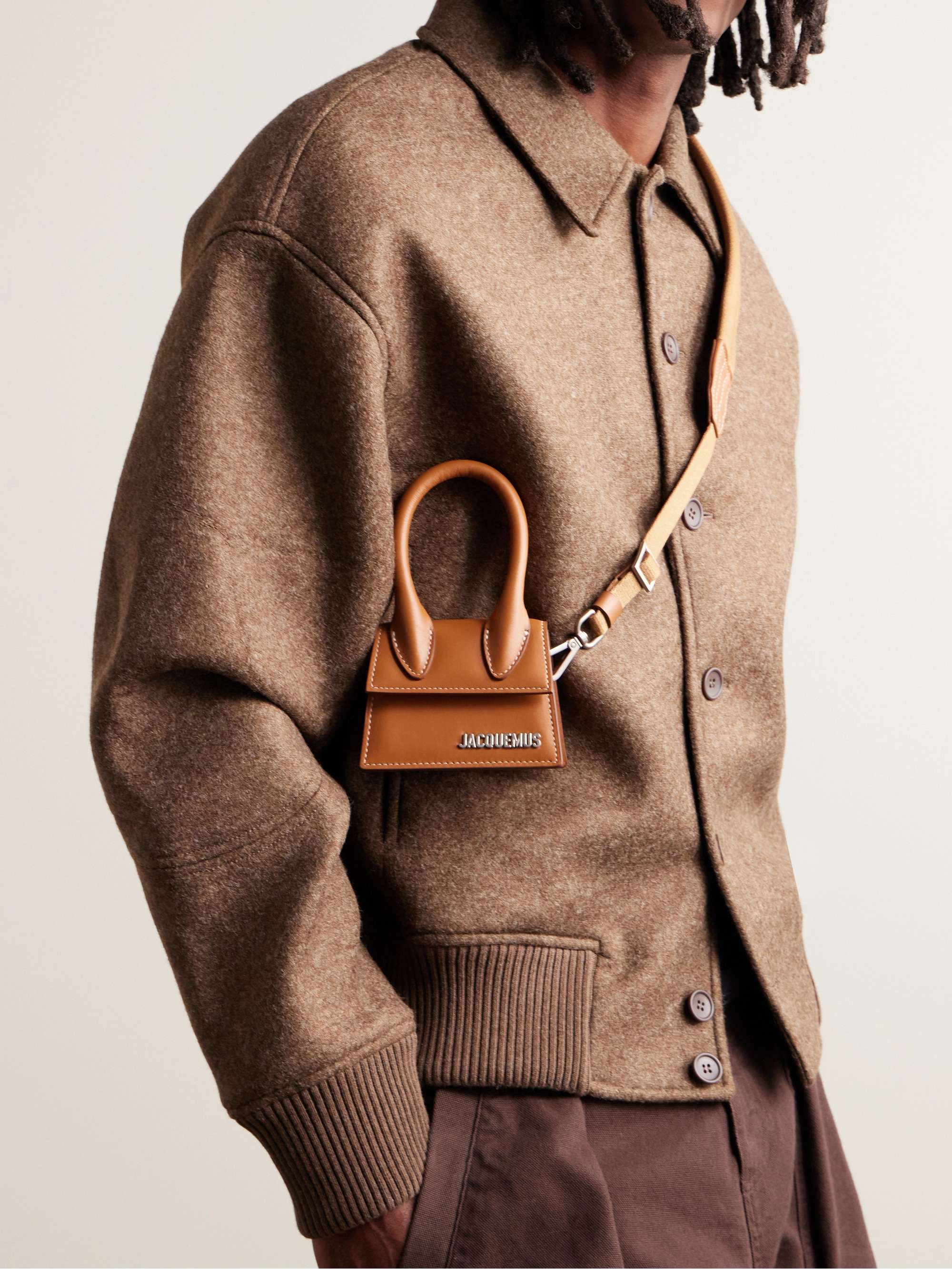 JACQUEMUS Le Chiquito Logo-Embellished Mini Leather Bag for Men | MR PORTER