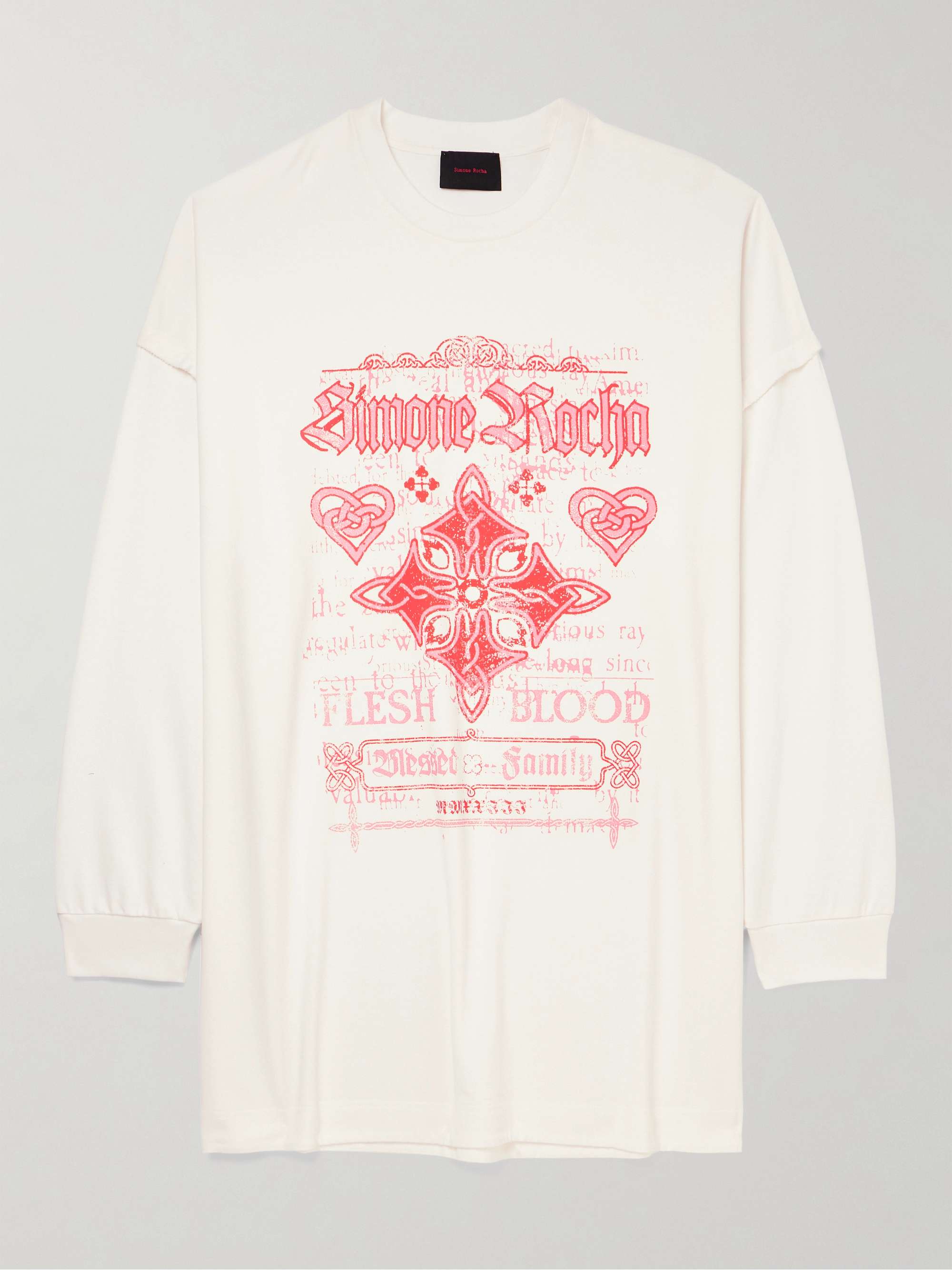 SIMONE ROCHA Oversized Printed Cotton-Jersey T-Shirt for Men | MR PORTER