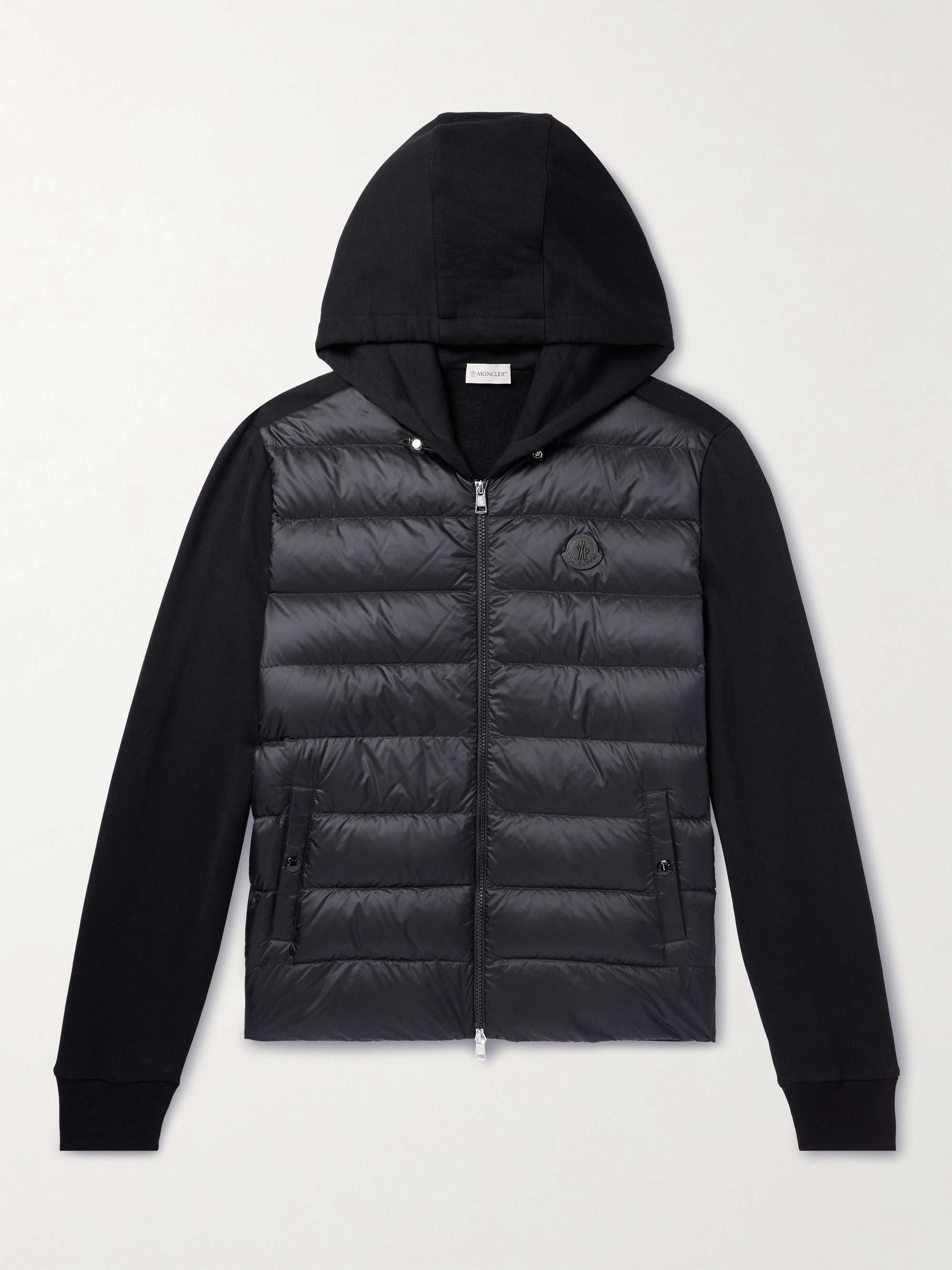 MONCLER Cotton-Jersey and Quilted Shell Down Jacket for Men | MR PORTER