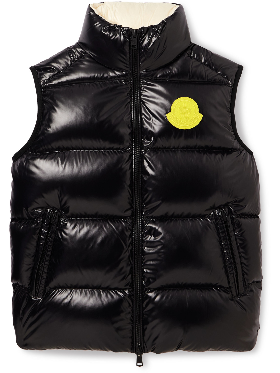 MONCLER SUMIDO LOGO-APPLIQUÉD QUILTED SHELL DOWN GILET