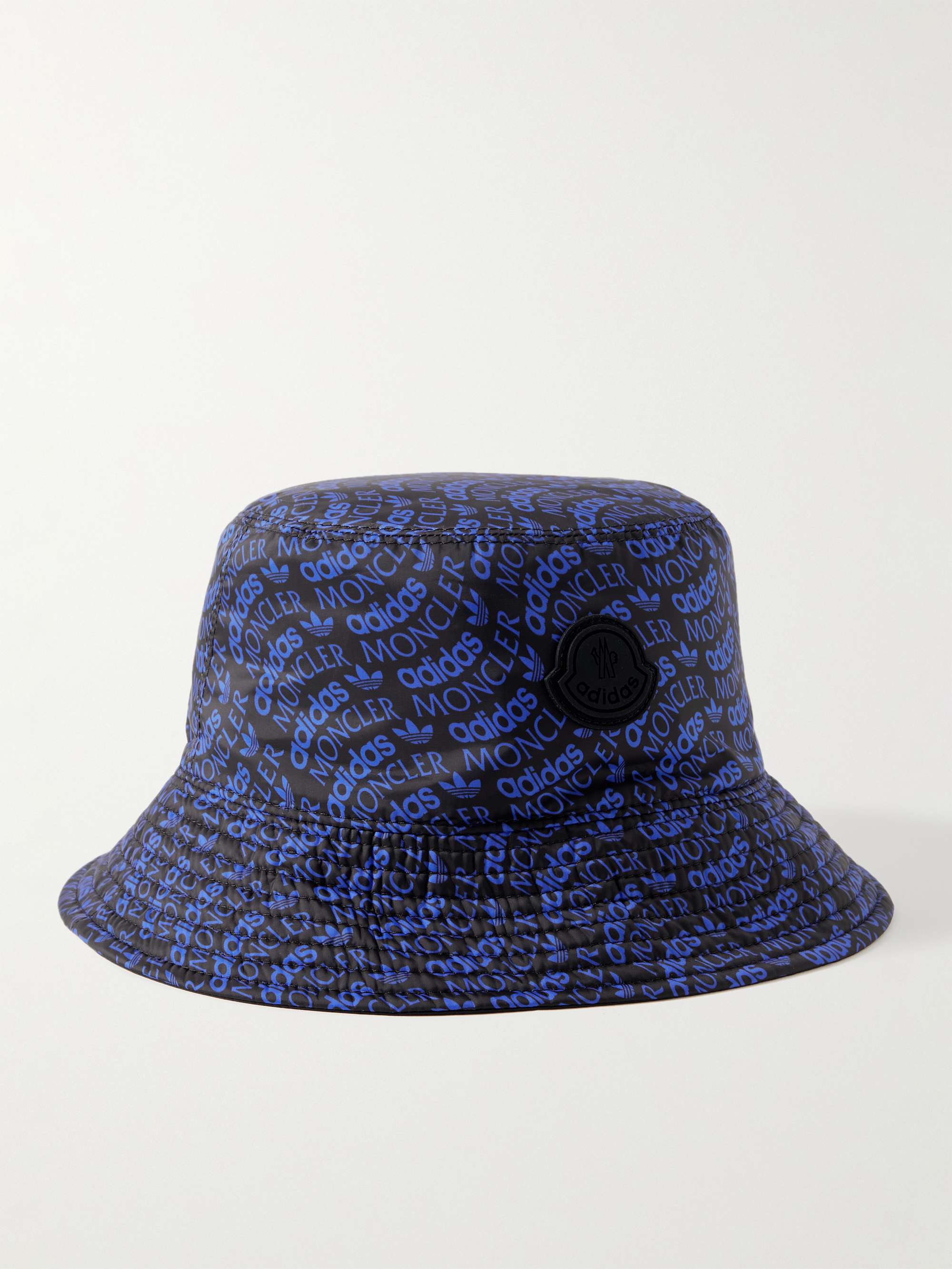 MONCLER GENIUS + adidas Originals Logo-Print Appliquéd Shell Bucket Hat for  Men | MR PORTER