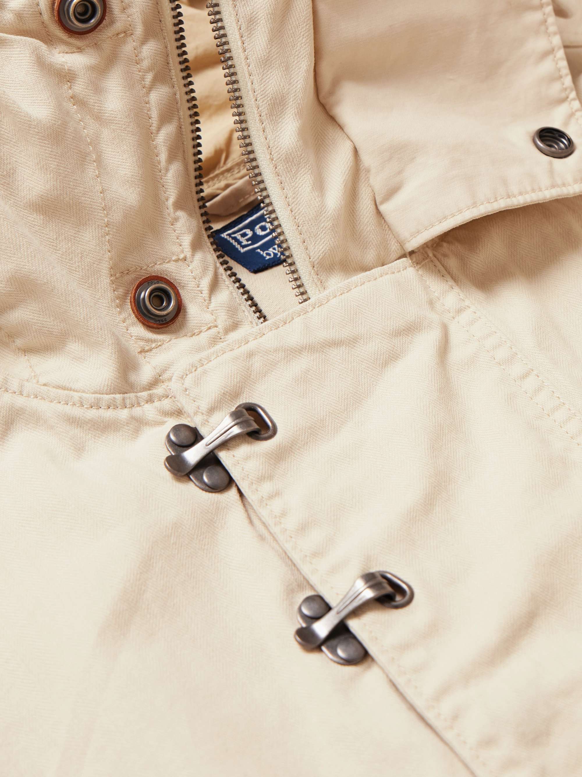 POLO RALPH LAUREN Herringbone Cotton-Twill Hooded Jacket for Men | MR PORTER