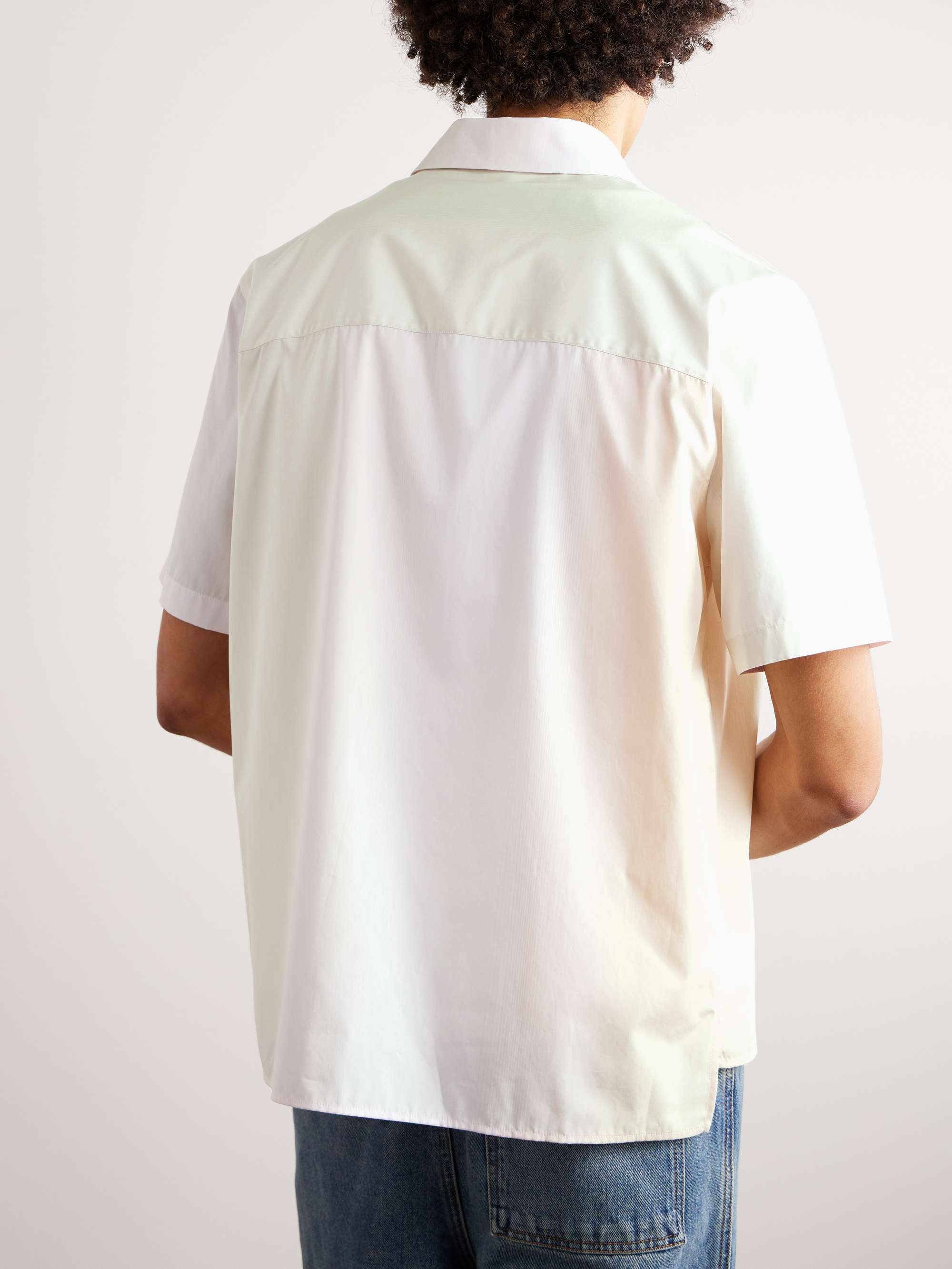 LOEWE Logo-Embroidered Cotton-Poplin Shirt for Men | MR PORTER