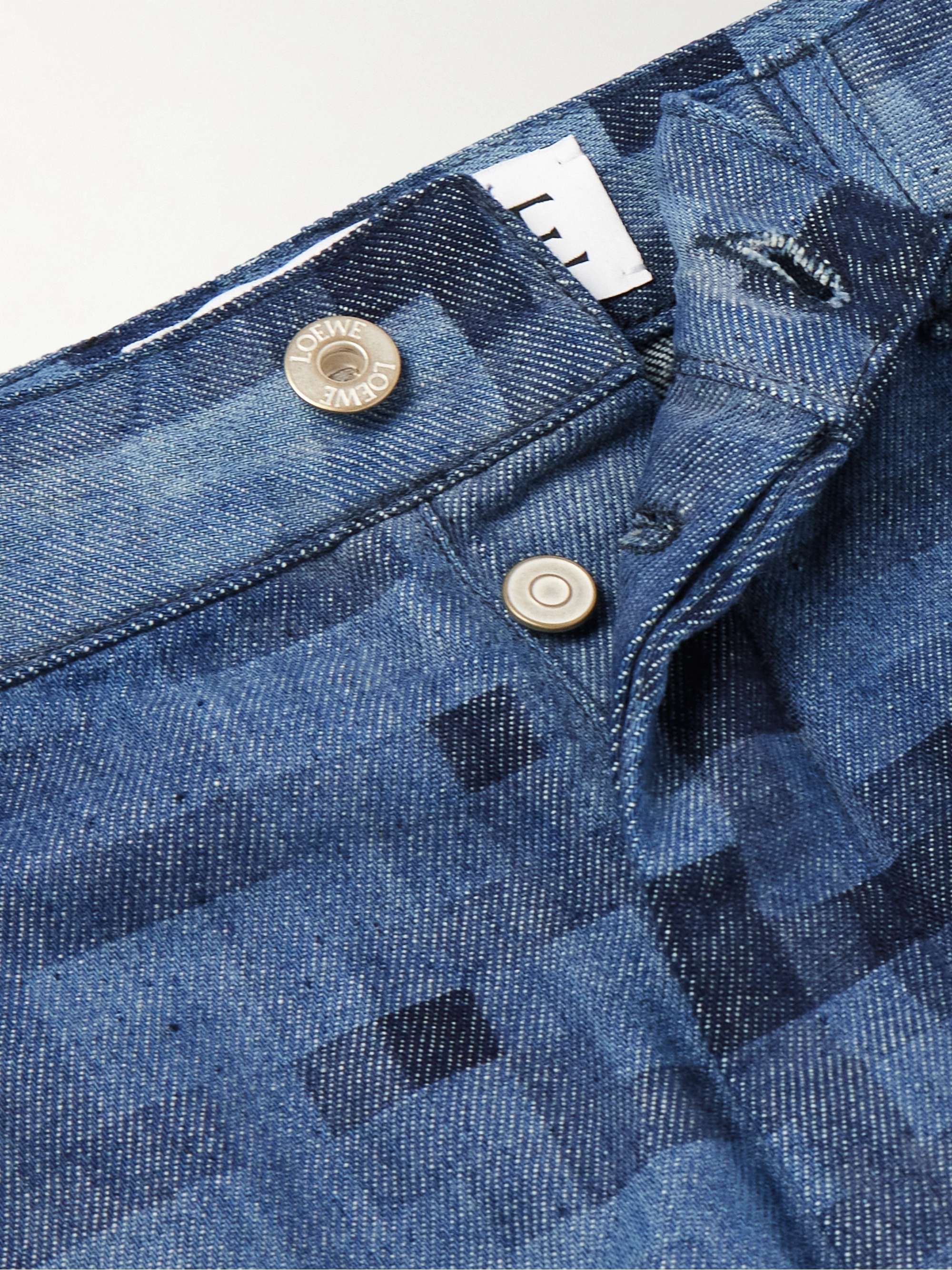 LOEWE Pixelated Straight-Leg Printed Jeans for Men | MR PORTER
