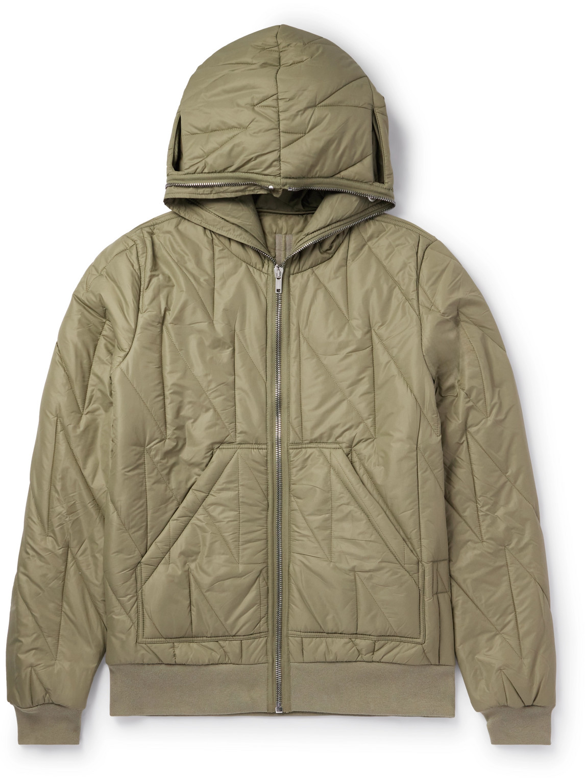 Quilted Shell Hooded Jacket