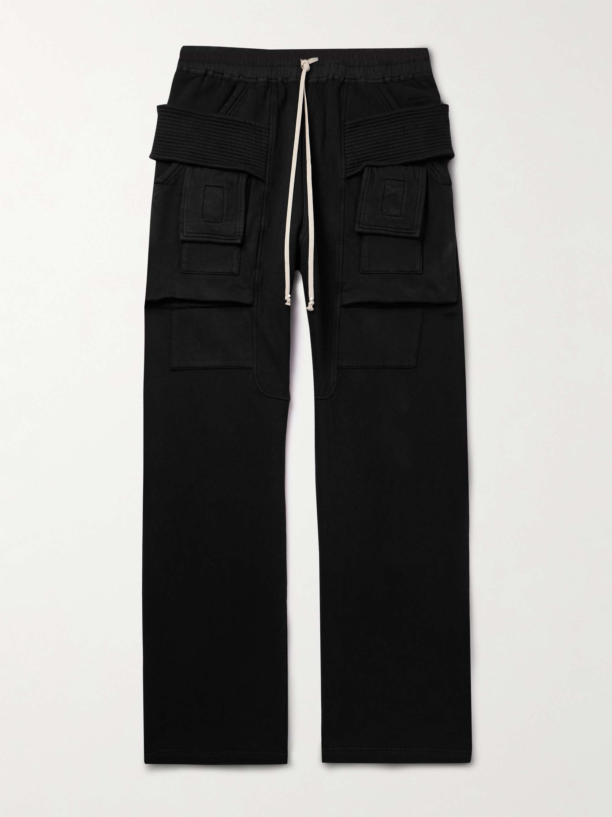DRKSHDW BY RICK OWENS Furka Straight-Leg Cotton-Jersey Drawstring Cargo  Trousers for Men | MR PORTER
