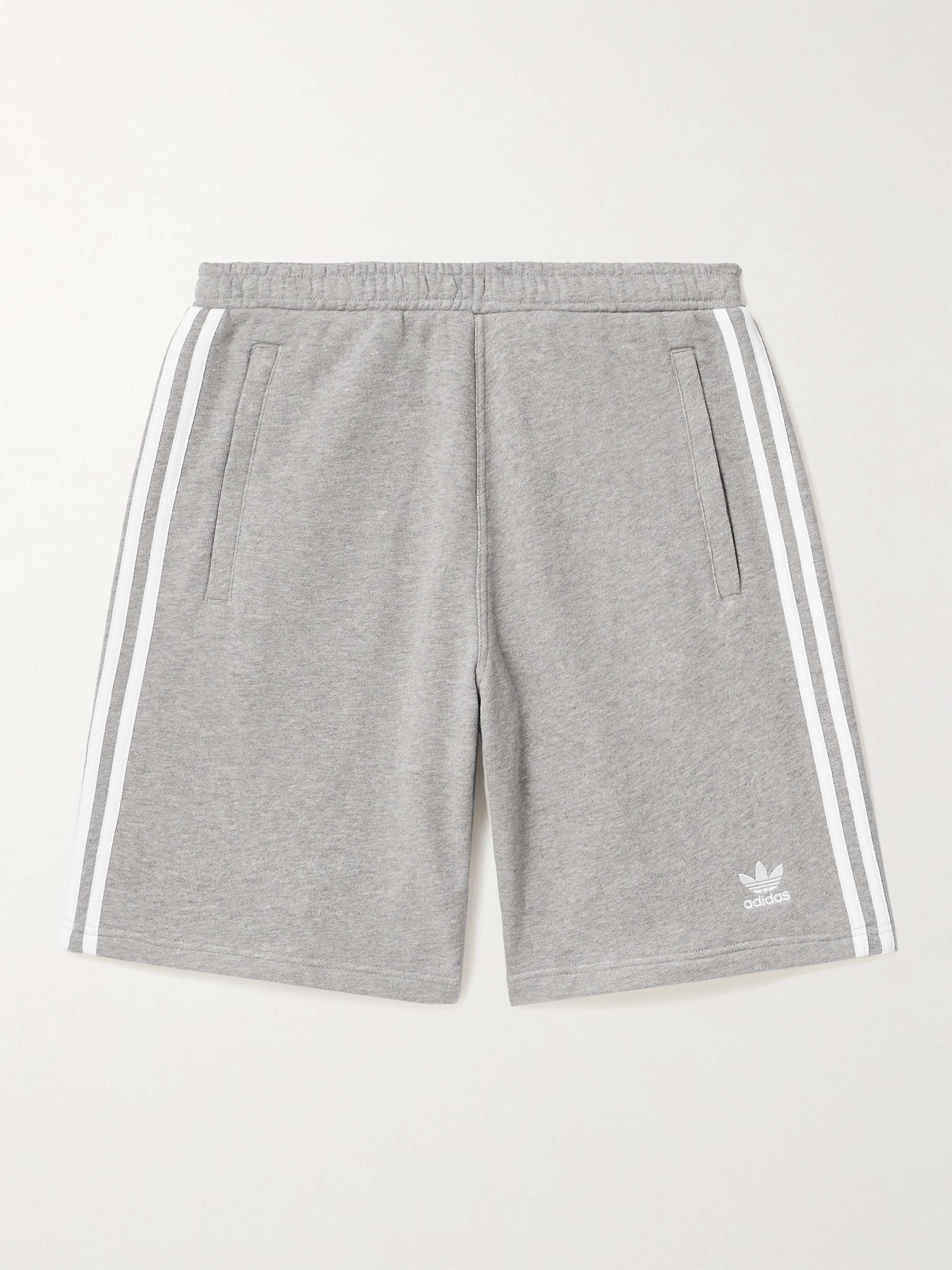 Logo-Embroidered MR Men | Striped Shorts for Cotton-Jersey Straight-Leg PORTER ADIDAS Drawstring ORIGINALS