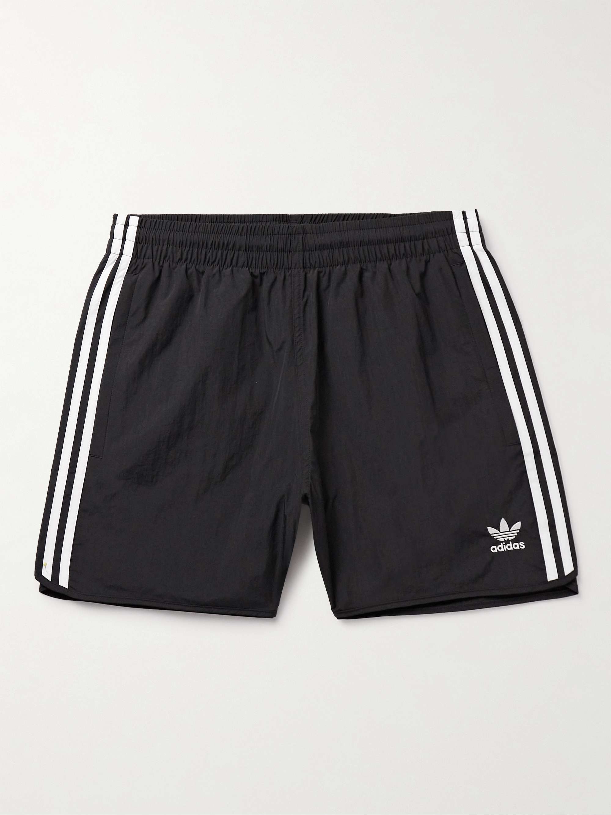ADIDAS ORIGINALS Sprinter Straight-Leg Logo-Embroidered Striped  Recycled-Shell Shorts for Men | MR PORTER
