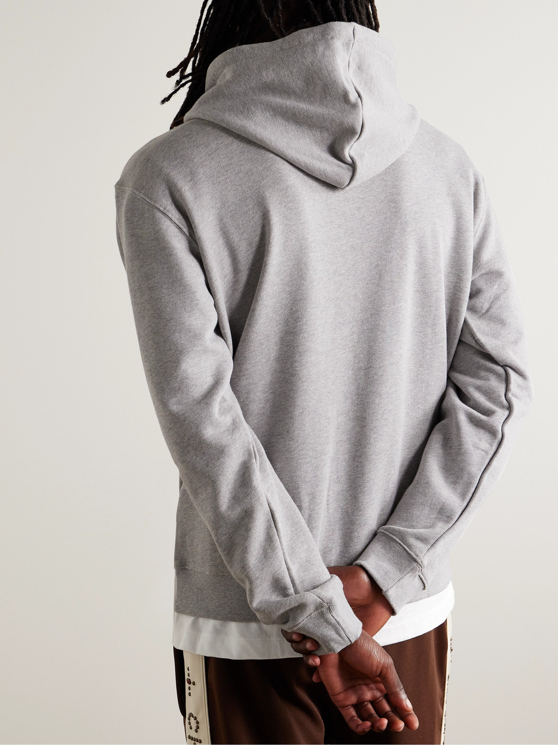 Adidas Originals Adidas Men's Originals Adicolor Classics Trefoil  Logo-print French Terry Hoodie In Gray/white | ModeSens