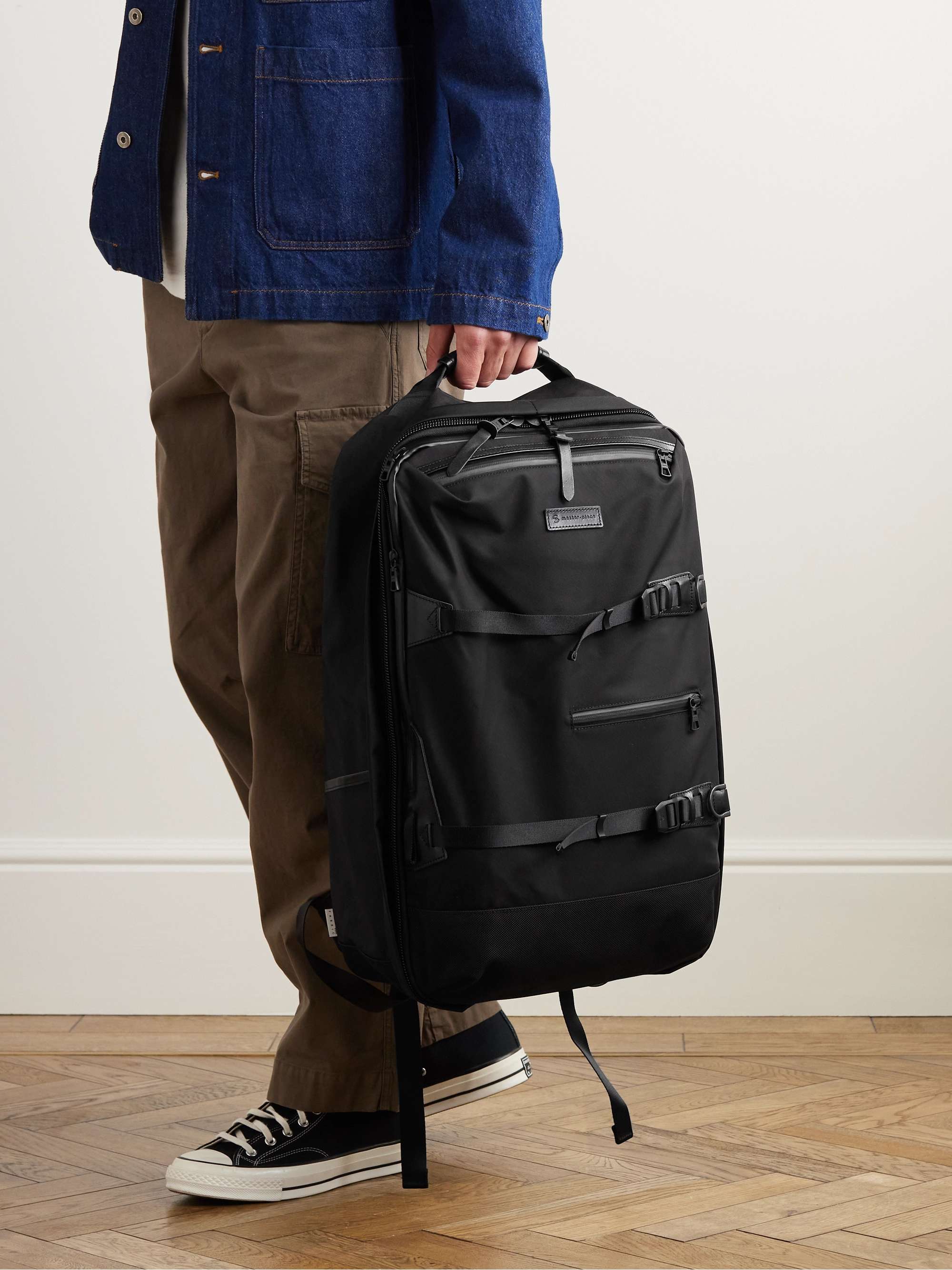 MASTER-PIECE Potential 3Way Convertible Leather and Canvas-Trimmed CORDURA®  MasterTeX Backpack for Men | MR PORTER